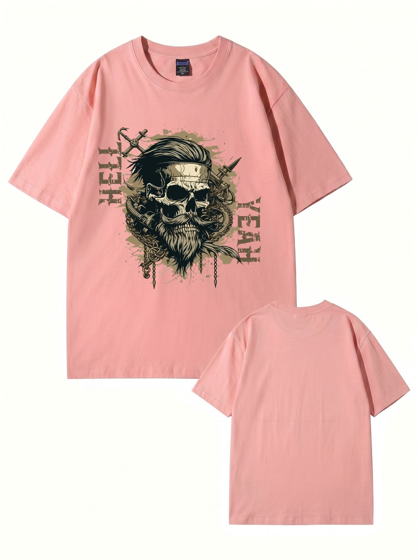 Unisex Hell Yeah Skull Graphic T-Shirt - Premium 200gsm Cotton Streetwear