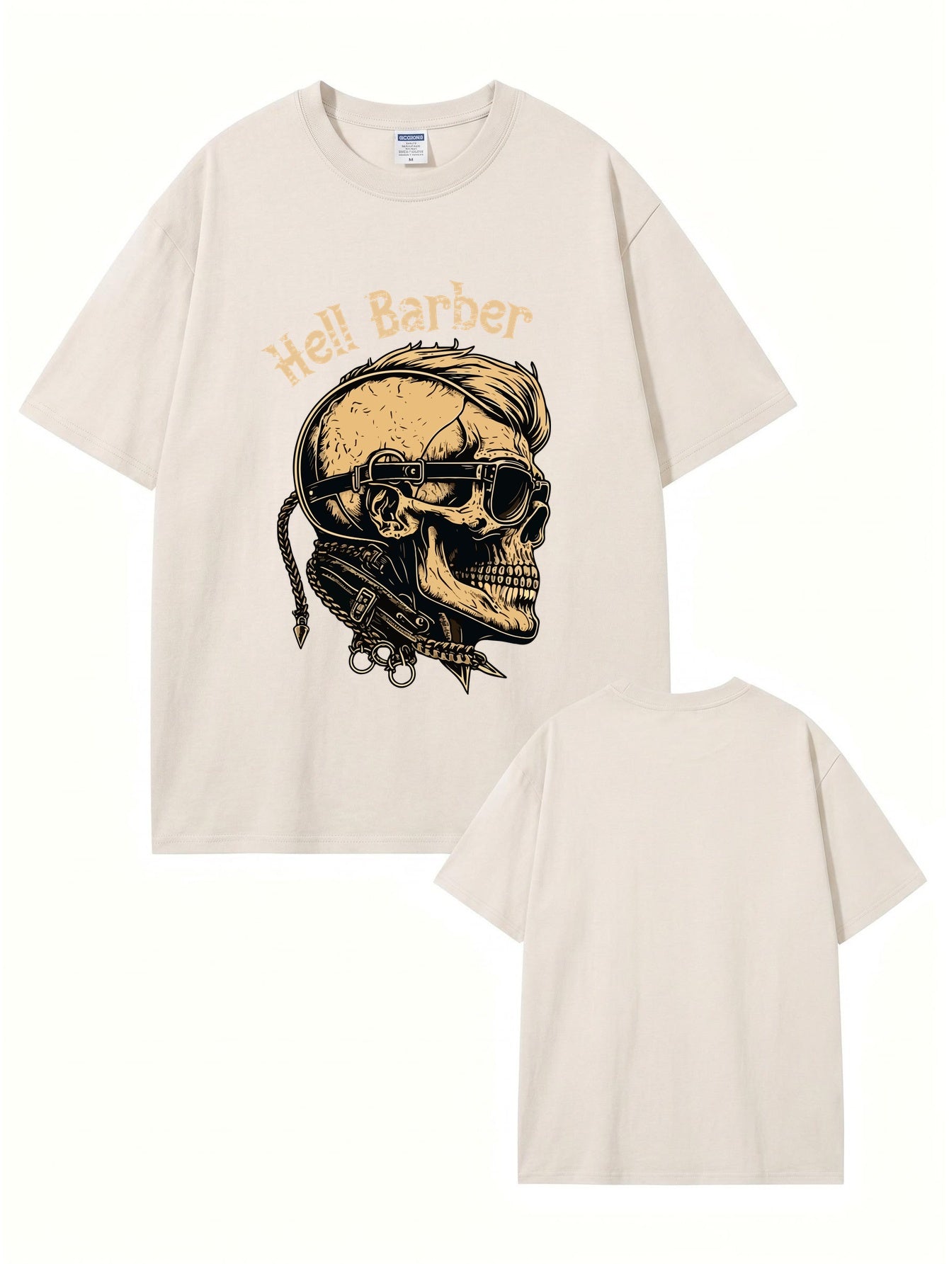 Hell Barber Vintage Washed Graphic T-Shirt - Premium Heavyweight Cotton