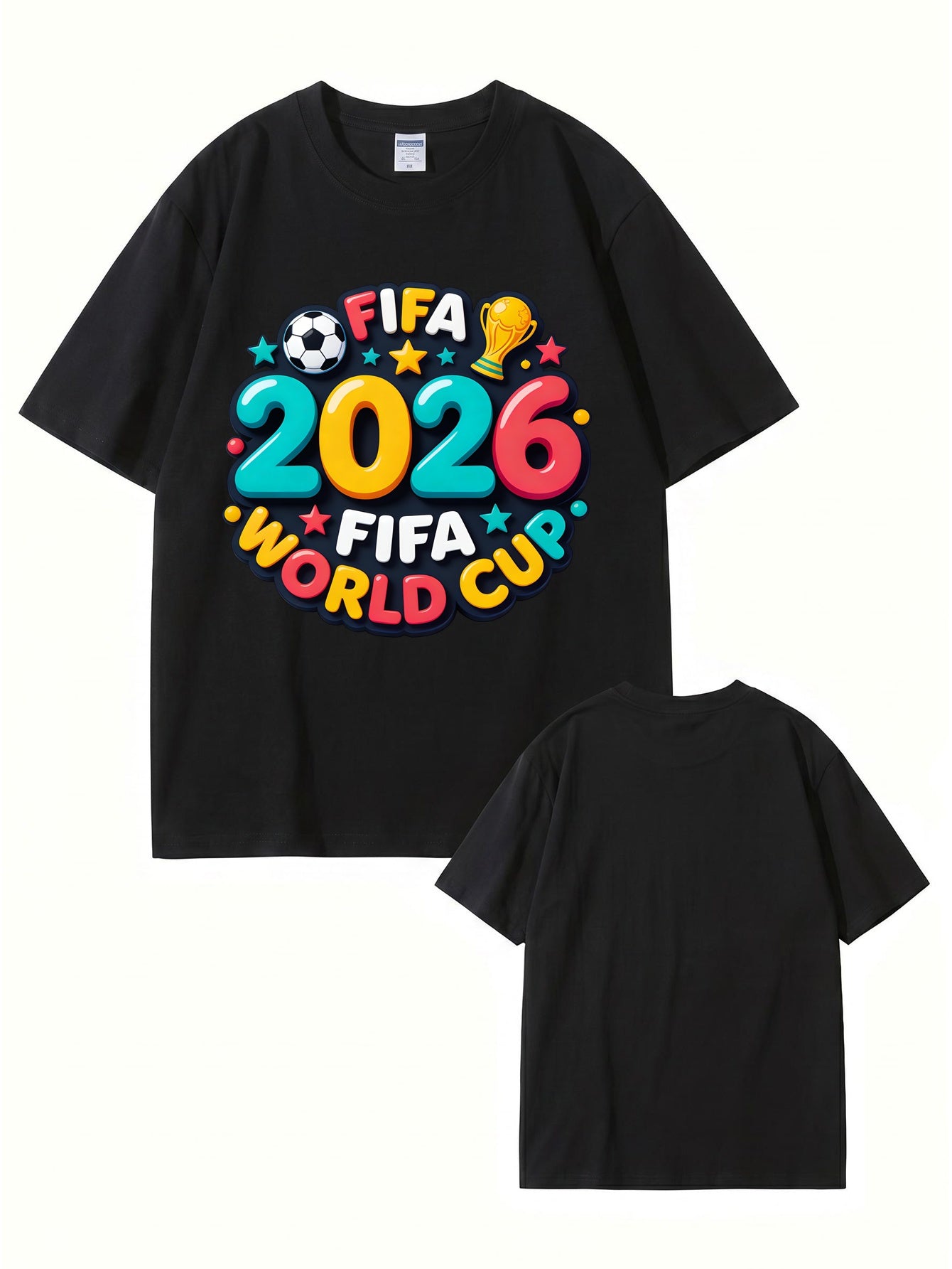 2026 FIFA World Cup Graphic Print T-Shirt - Premium 200GSM Cotton Tee