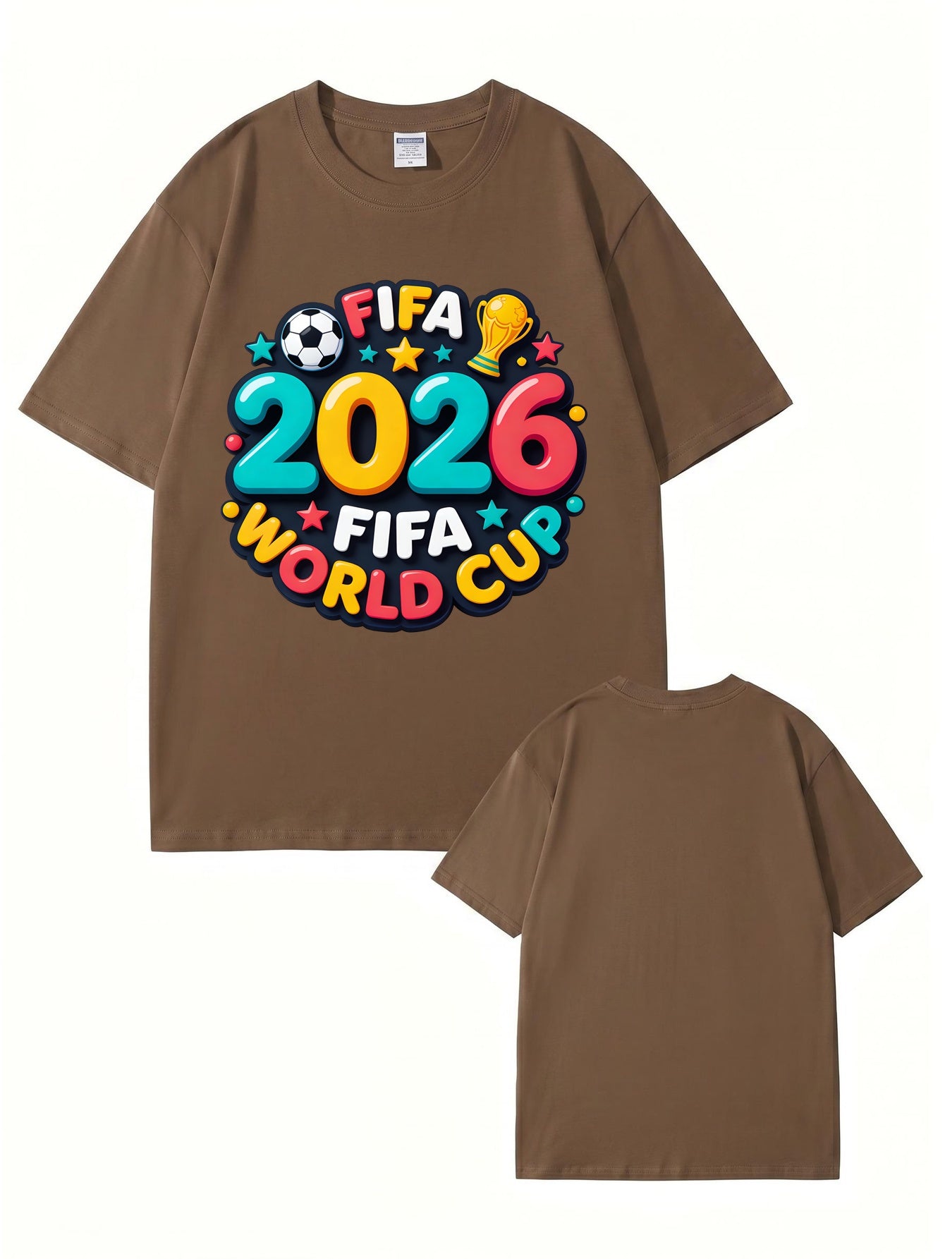 2026 FIFA World Cup Graphic Print T-Shirt - Premium 200GSM Cotton Tee