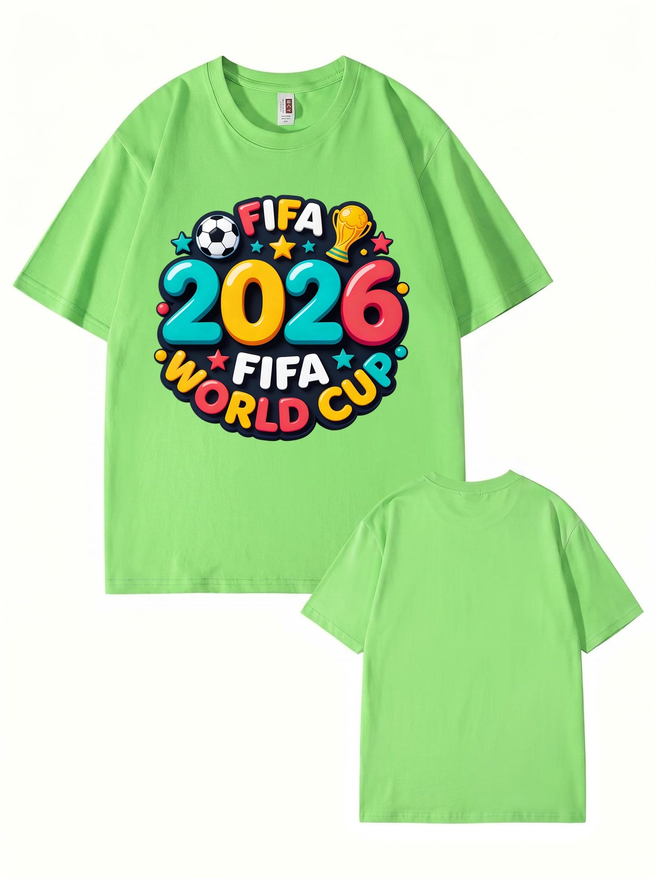2026 FIFA World Cup Graphic Print T-Shirt - Premium 200GSM Cotton Tee