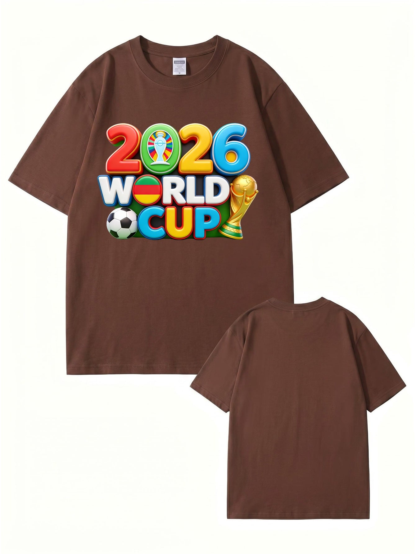 2026 World Cup Soccer Graphic Print T-Shirt - Premium Cotton Tee