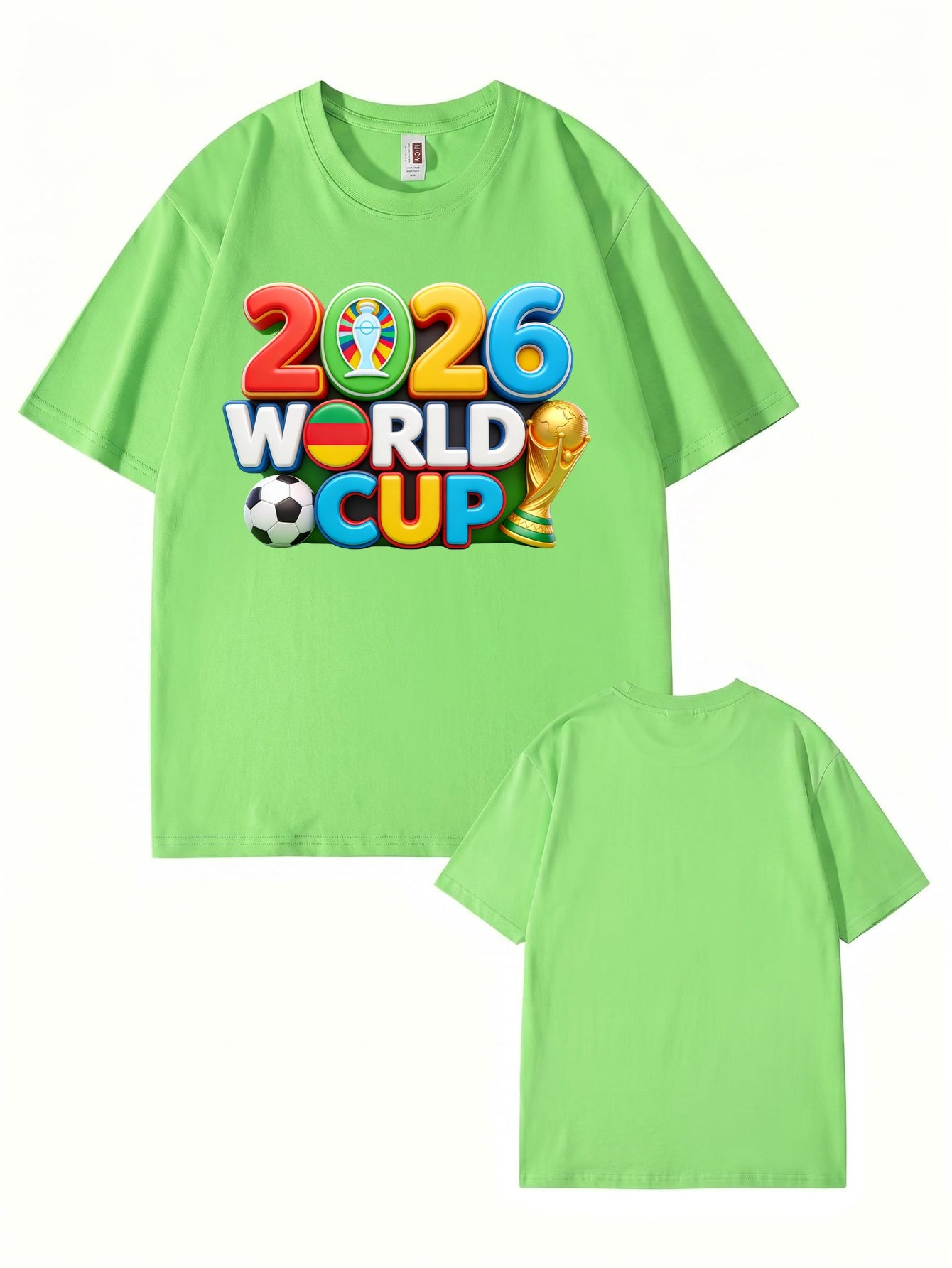 2026 World Cup Soccer Graphic Print T-Shirt - Premium Cotton Tee