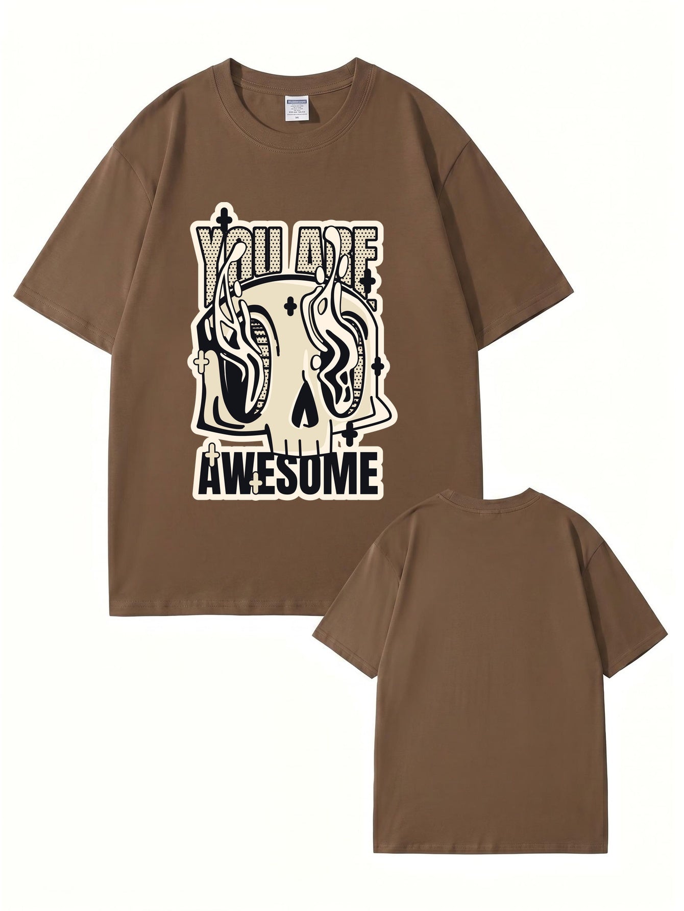 You Are Awesome Graphic Skull T-Shirt - 22 Colors & 8 Sizes