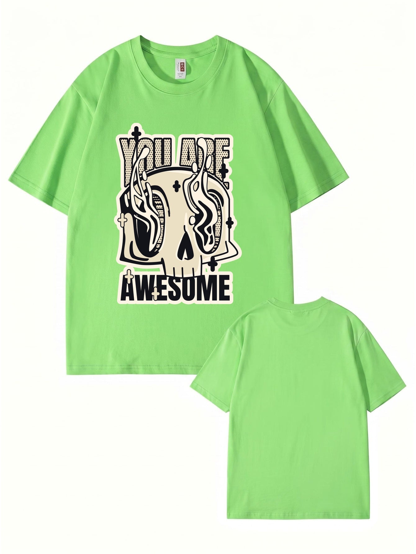 You Are Awesome Graphic Skull T-Shirt - 22 Colors & 8 Sizes