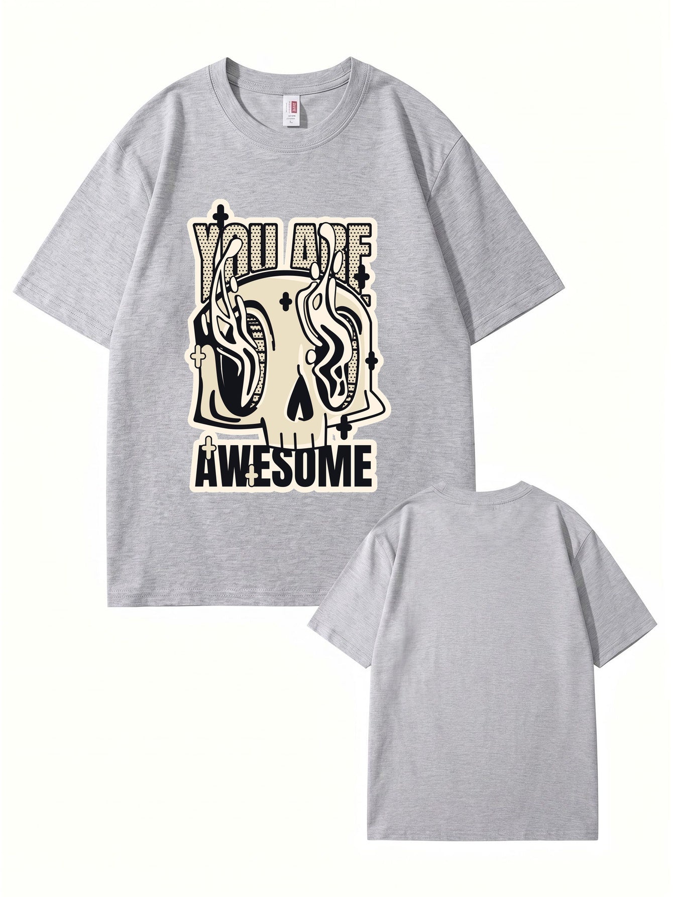 You Are Awesome Graphic Skull T-Shirt - 22 Colors & 8 Sizes