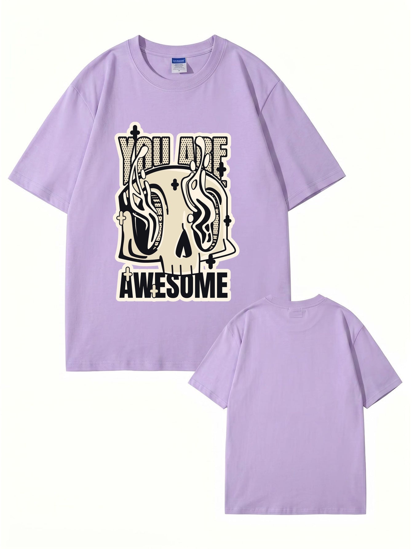 You Are Awesome Graphic Skull T-Shirt - 22 Colors & 8 Sizes