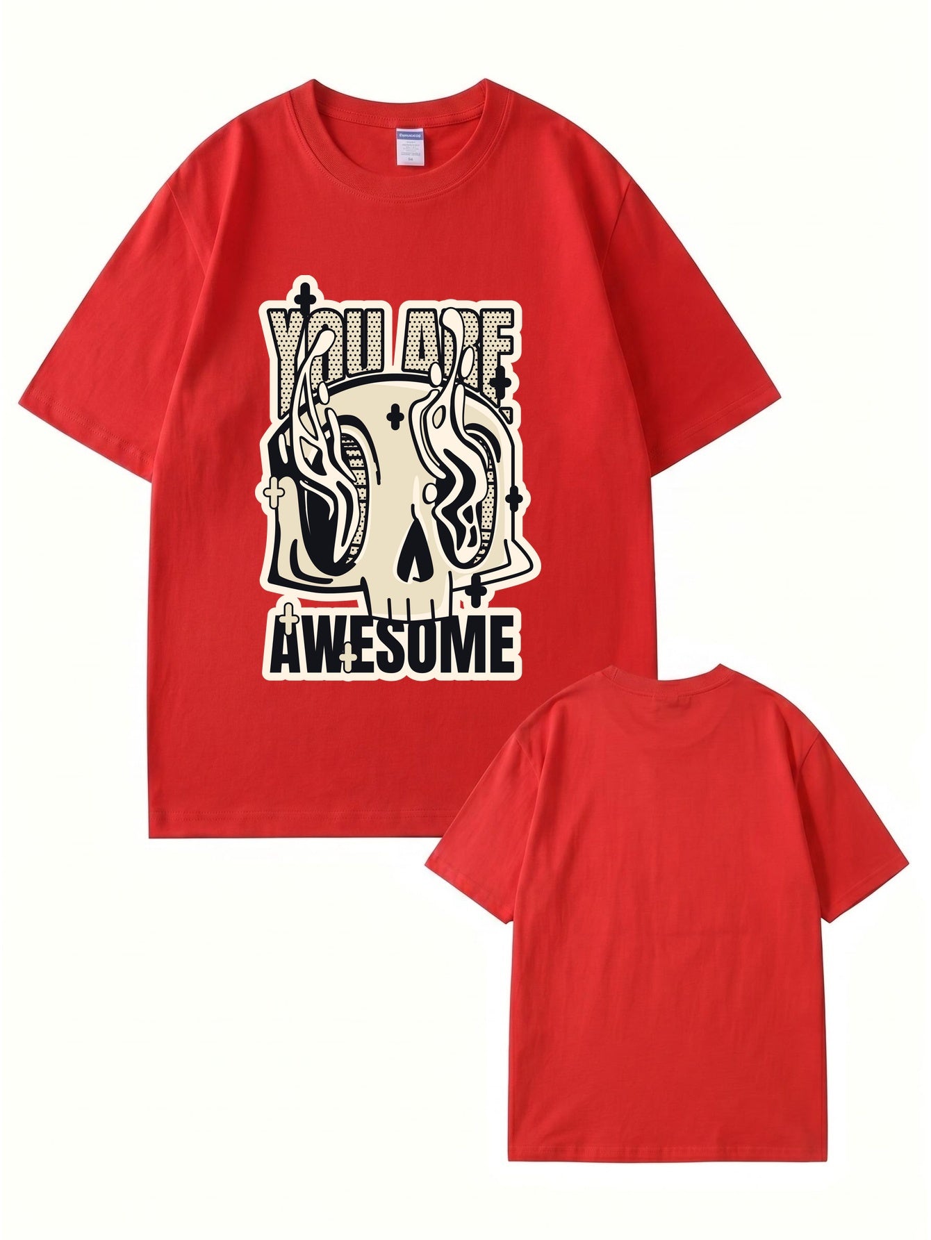 You Are Awesome Graphic Skull T-Shirt - 22 Colors & 8 Sizes