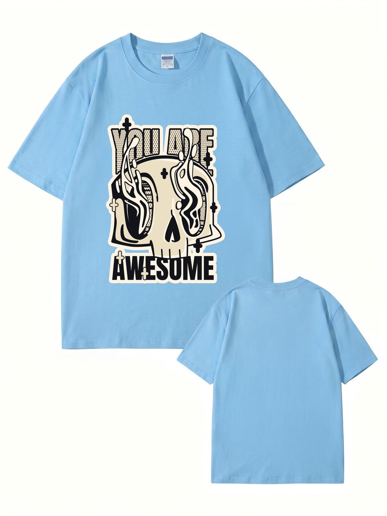 You Are Awesome Graphic Skull T-Shirt - 22 Colors & 8 Sizes