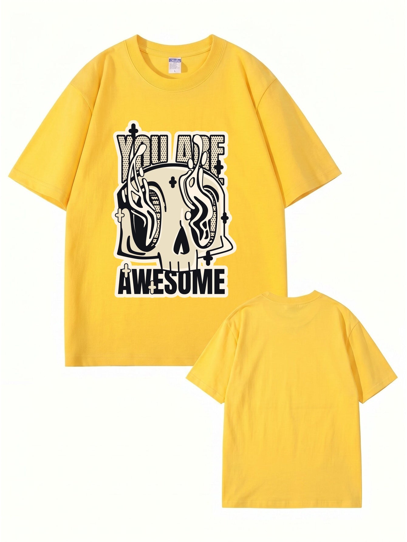You Are Awesome Graphic Skull T-Shirt - 22 Colors & 8 Sizes