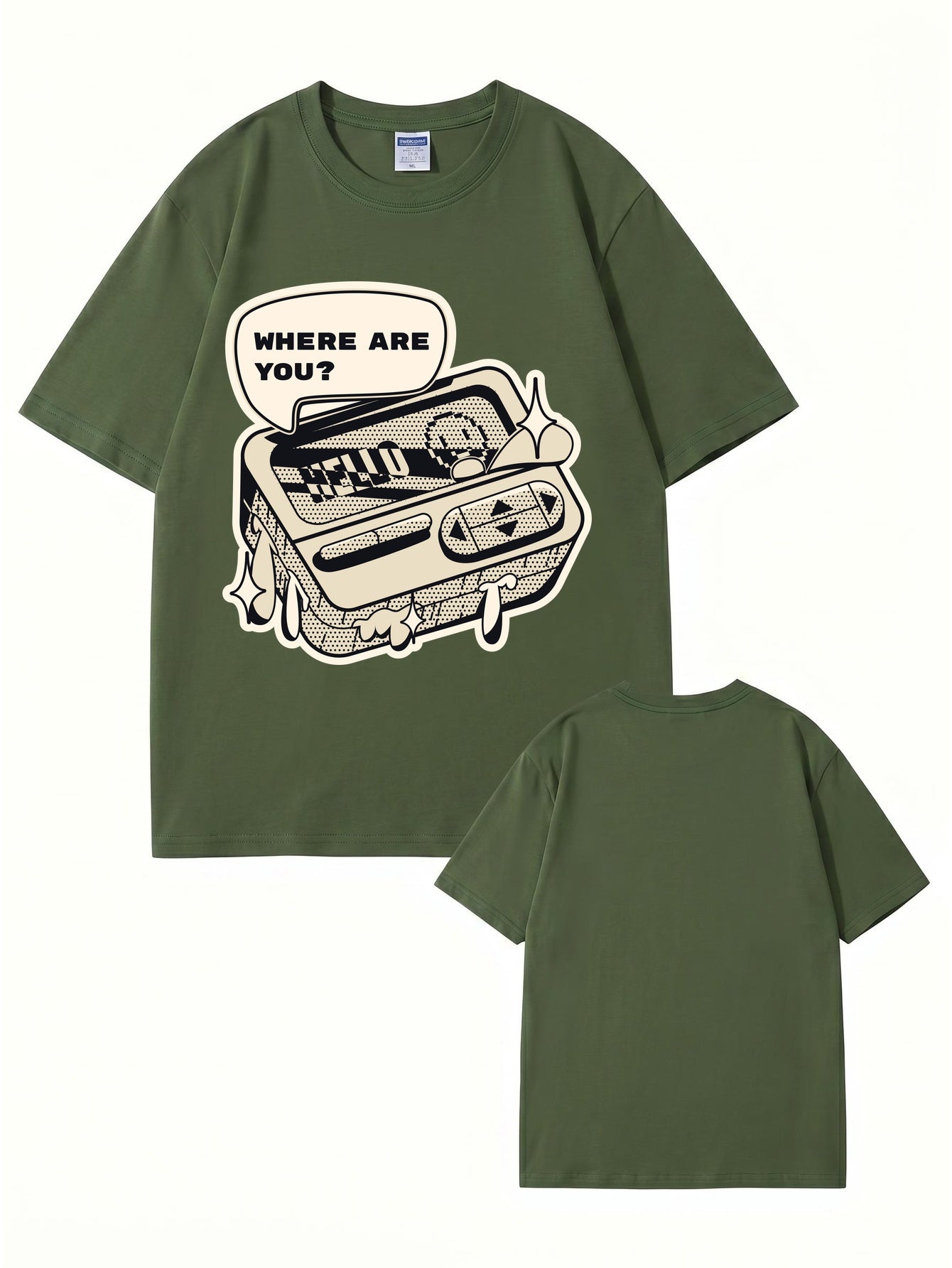 Where Are You Retro Gaming Console Graphic T-Shirt