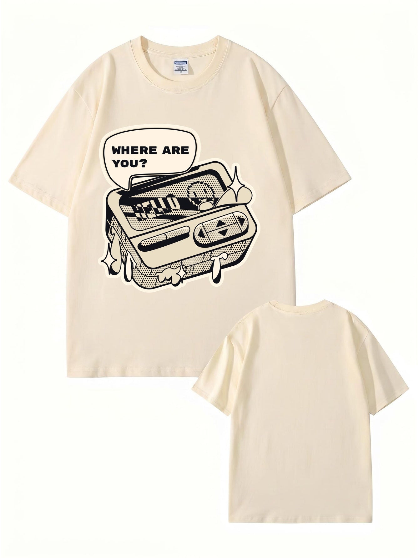 Where Are You Retro Gaming Console Graphic T-Shirt
