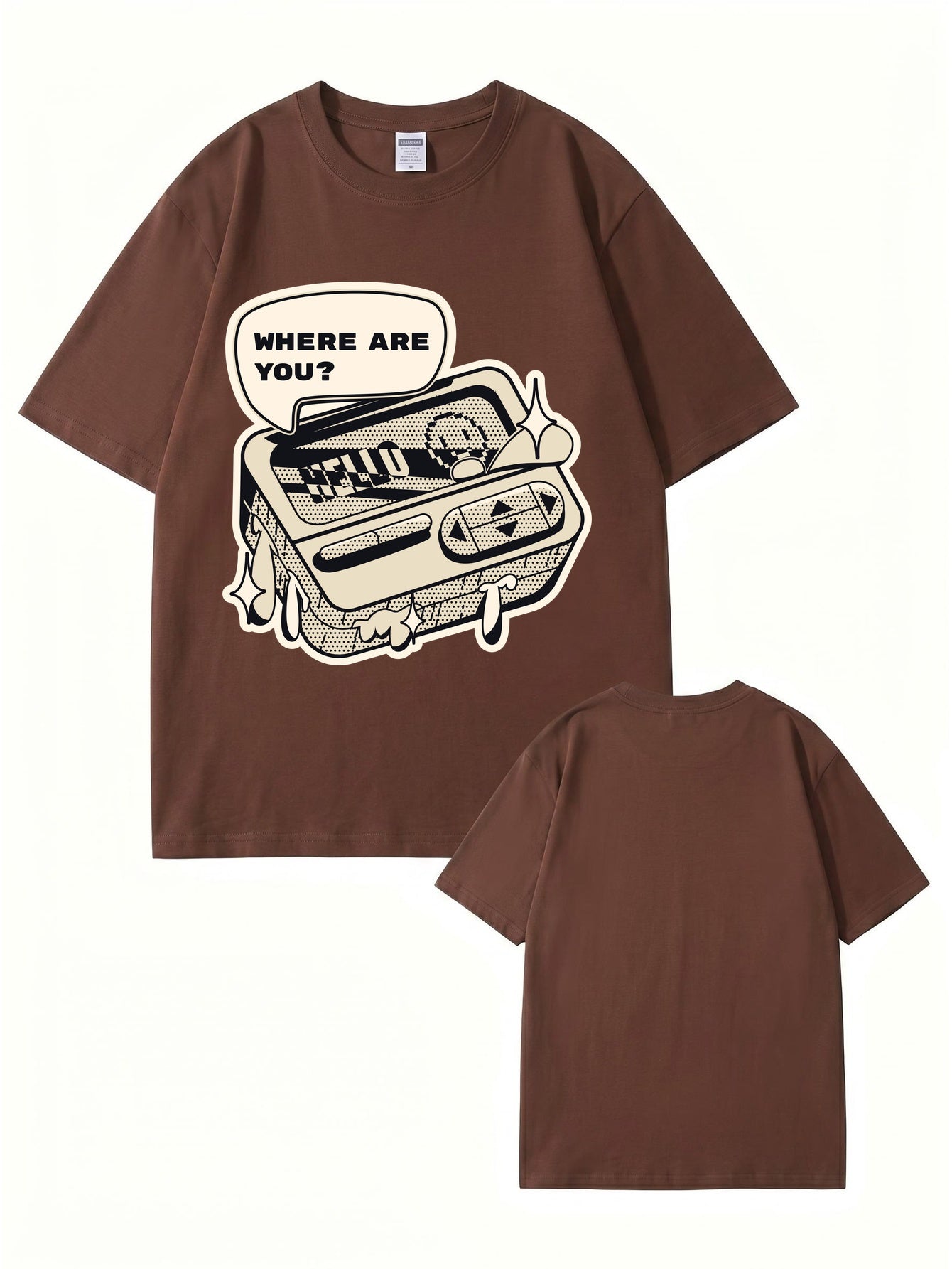Where Are You Retro Gaming Console Graphic T-Shirt