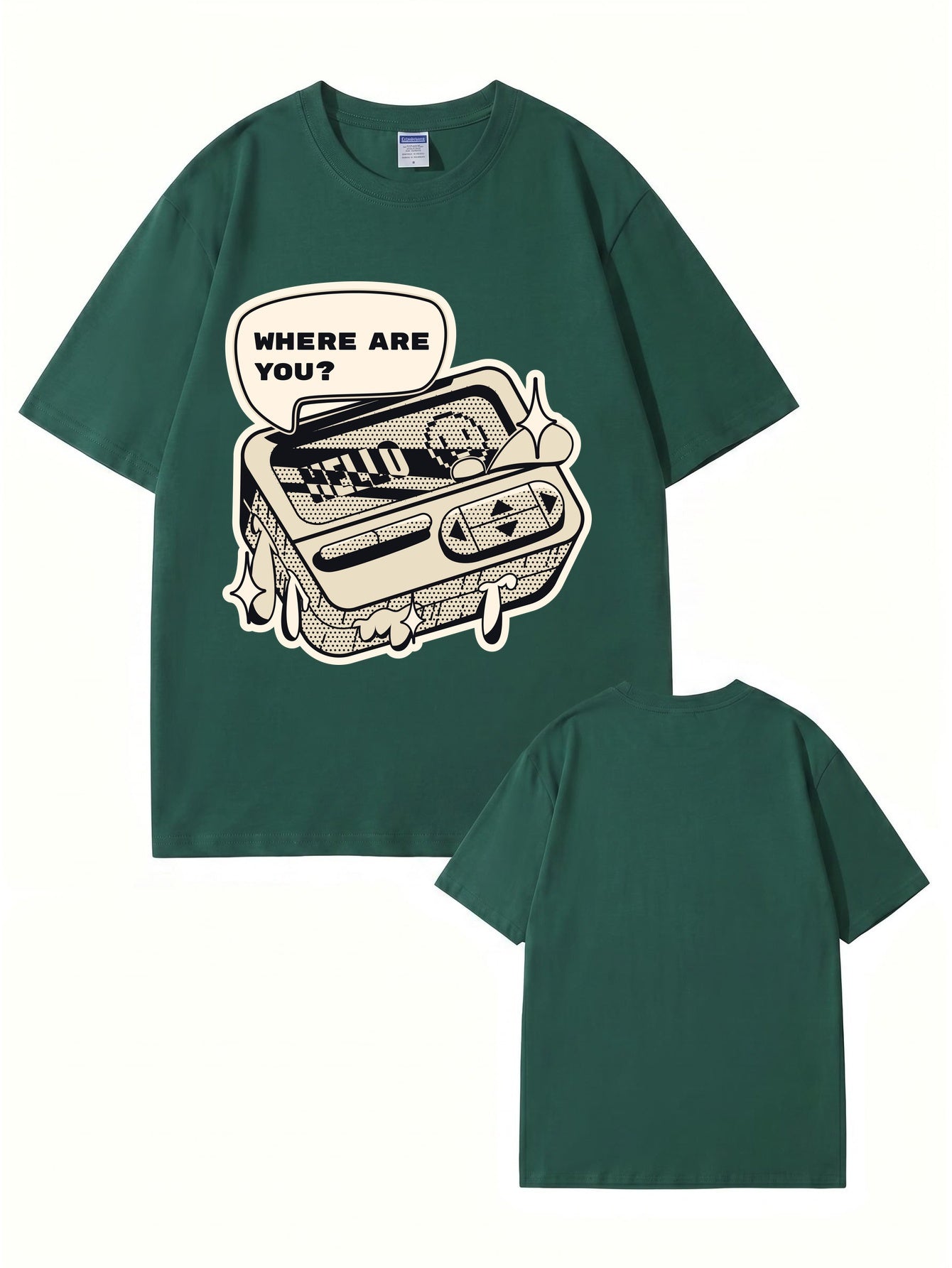 Where Are You Retro Gaming Console Graphic T-Shirt