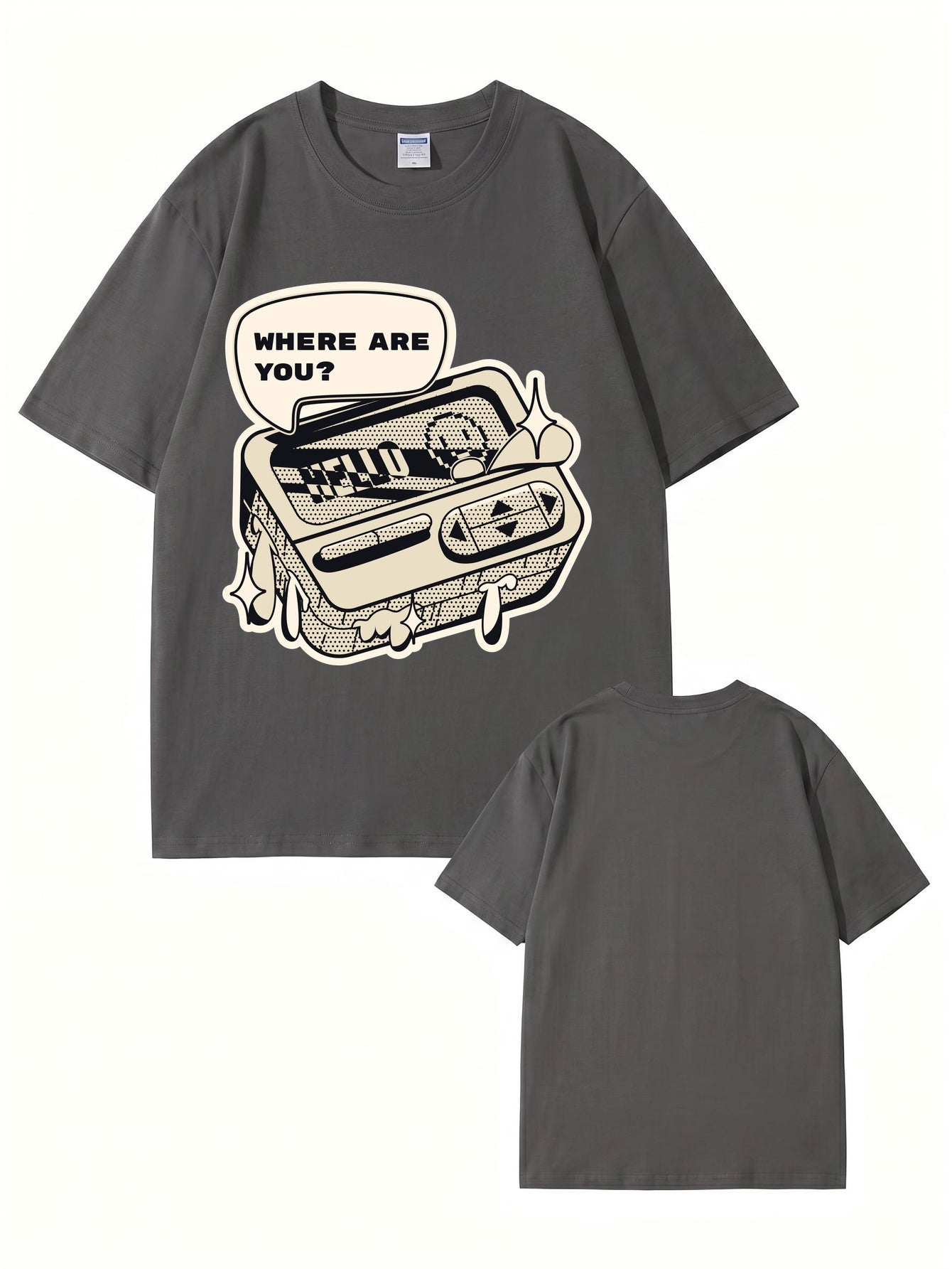 Where Are You Retro Gaming Console Graphic T-Shirt
