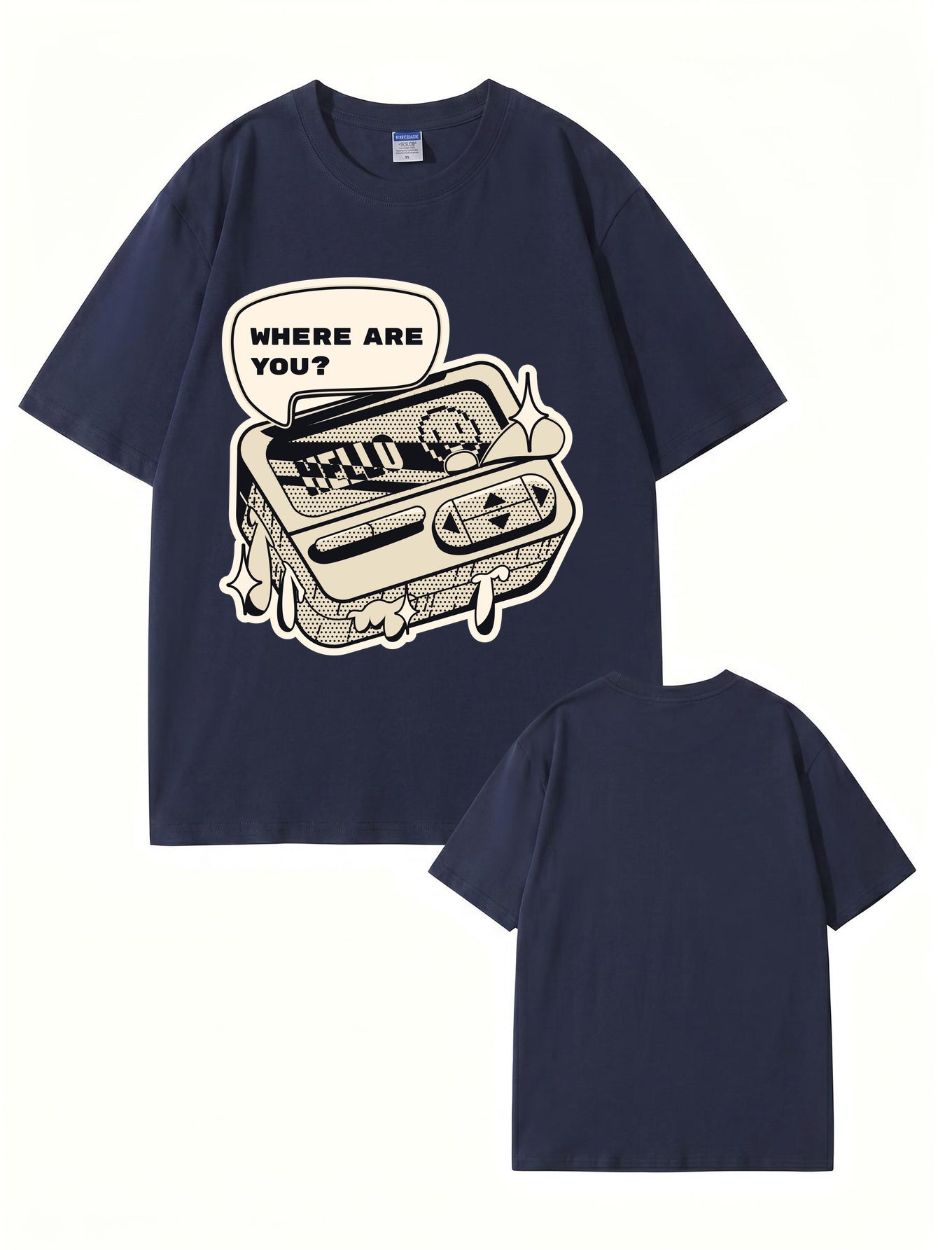 Where Are You Retro Gaming Console Graphic T-Shirt