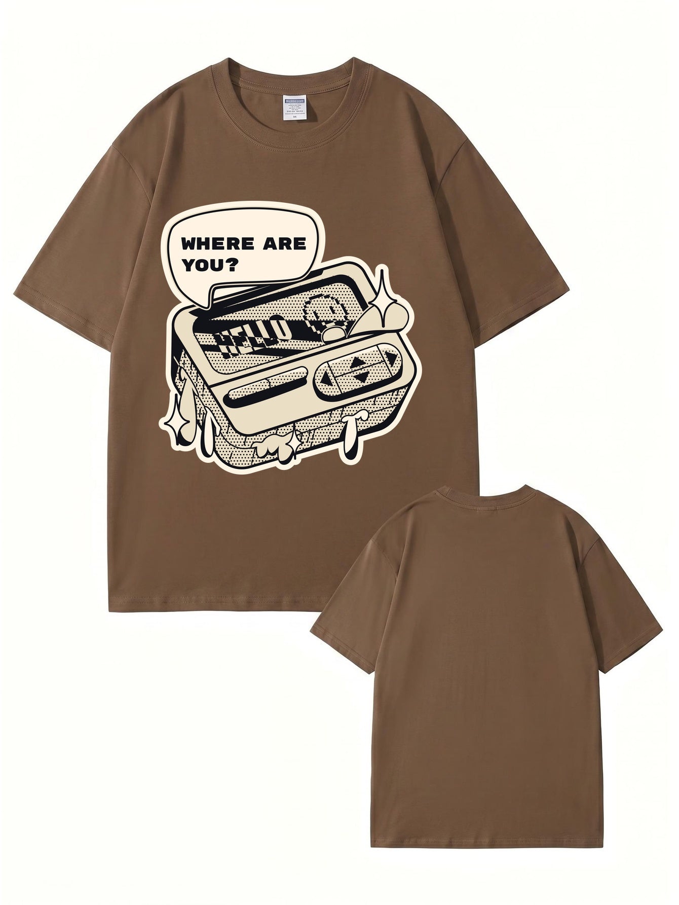 Where Are You Retro Gaming Console Graphic T-Shirt