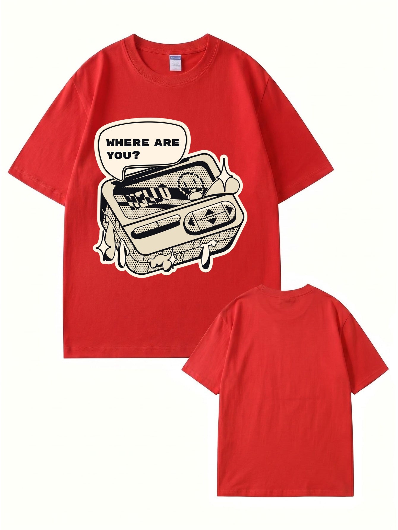 Where Are You Retro Gaming Console Graphic T-Shirt