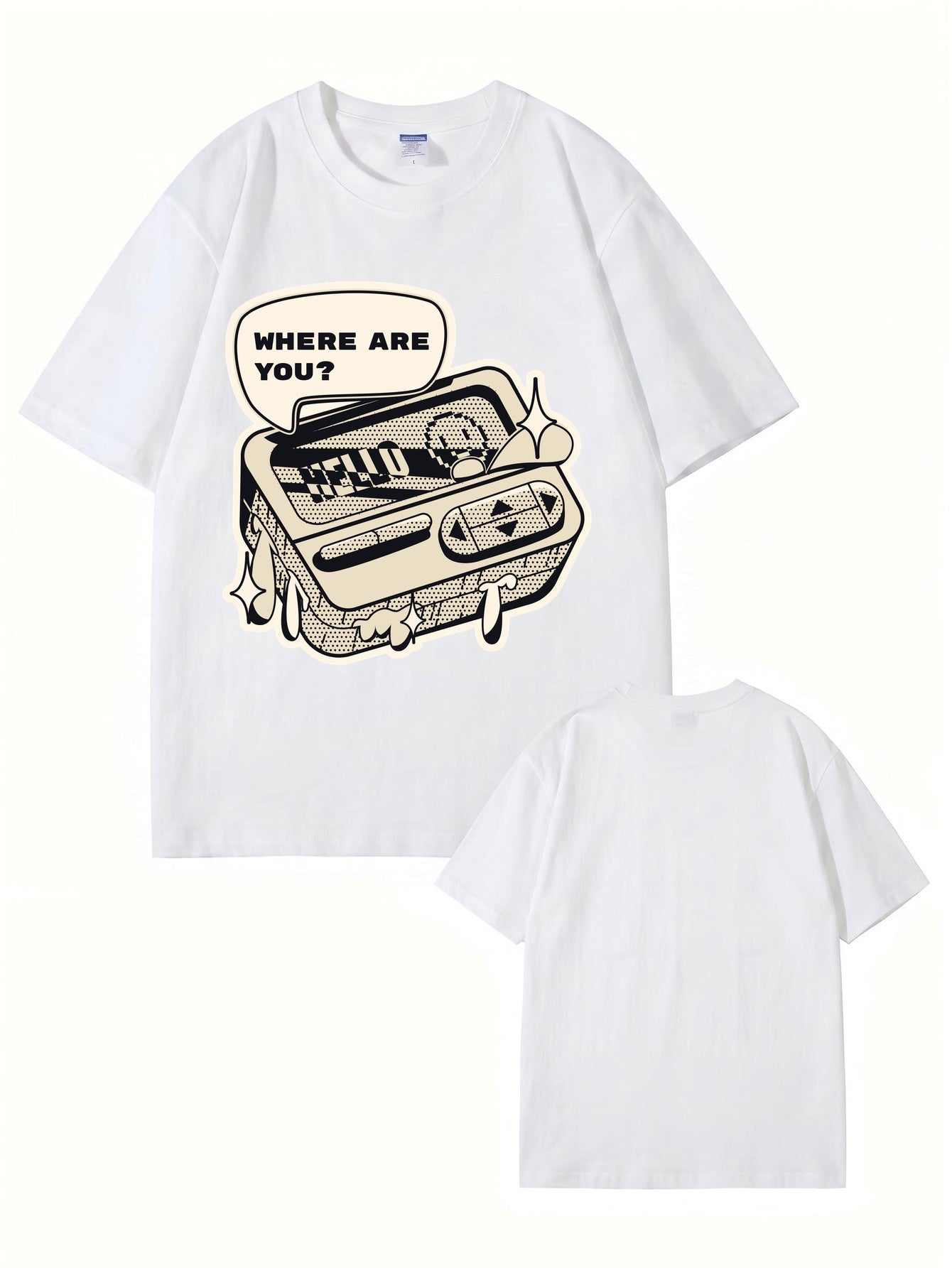 Where Are You Retro Gaming Console Graphic T-Shirt