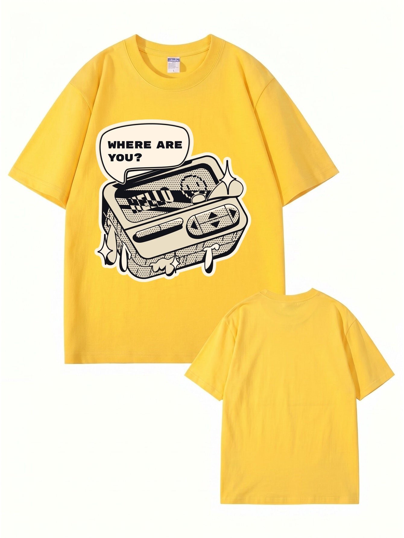 Where Are You Retro Gaming Console Graphic T-Shirt
