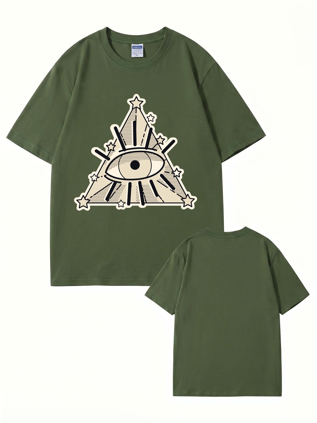 All-Seeing Eye Graphic T-Shirt | Illuminati Pyramid Streetwear Tee