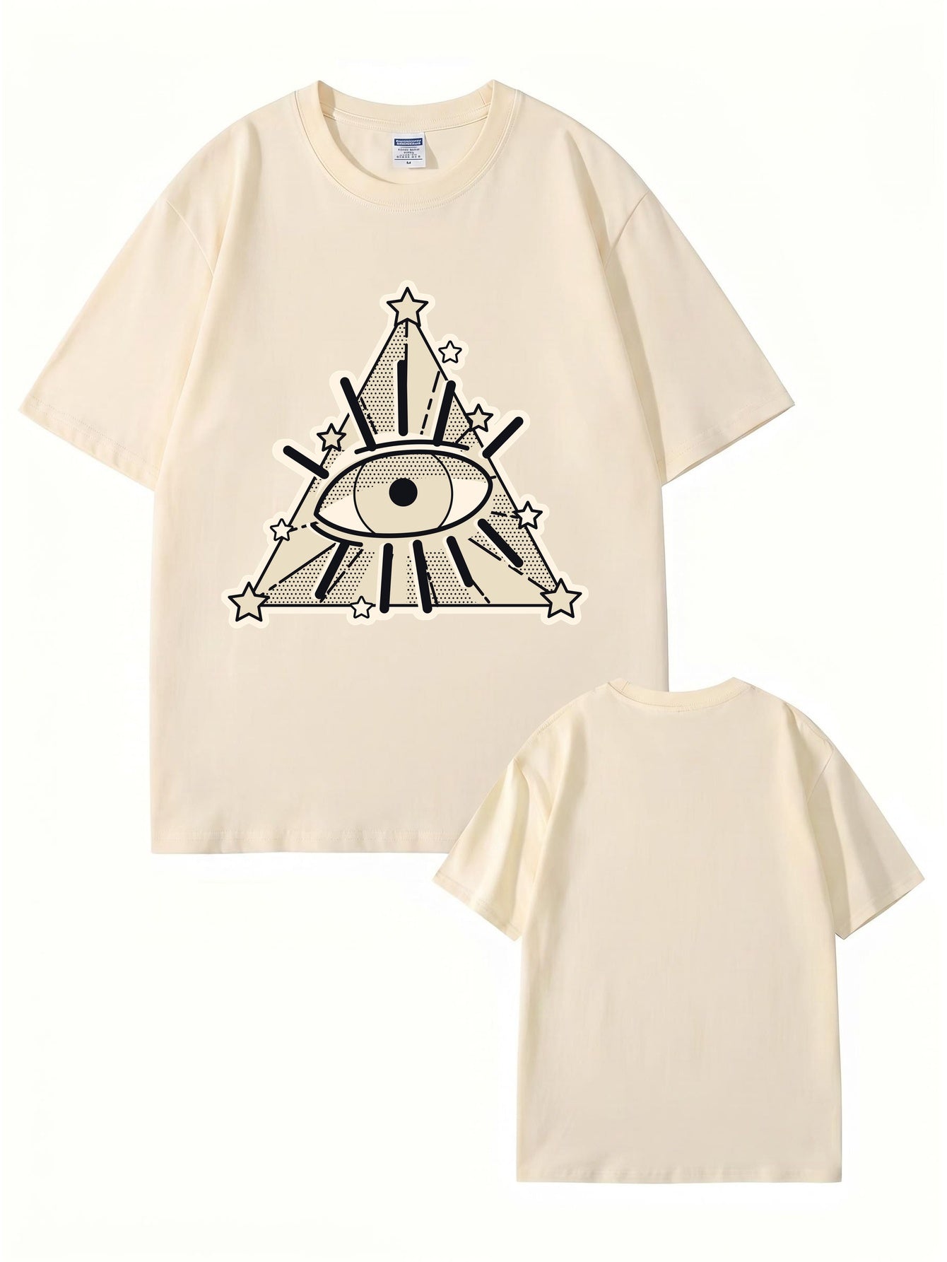 All-Seeing Eye Graphic T-Shirt | Illuminati Pyramid Streetwear Tee
