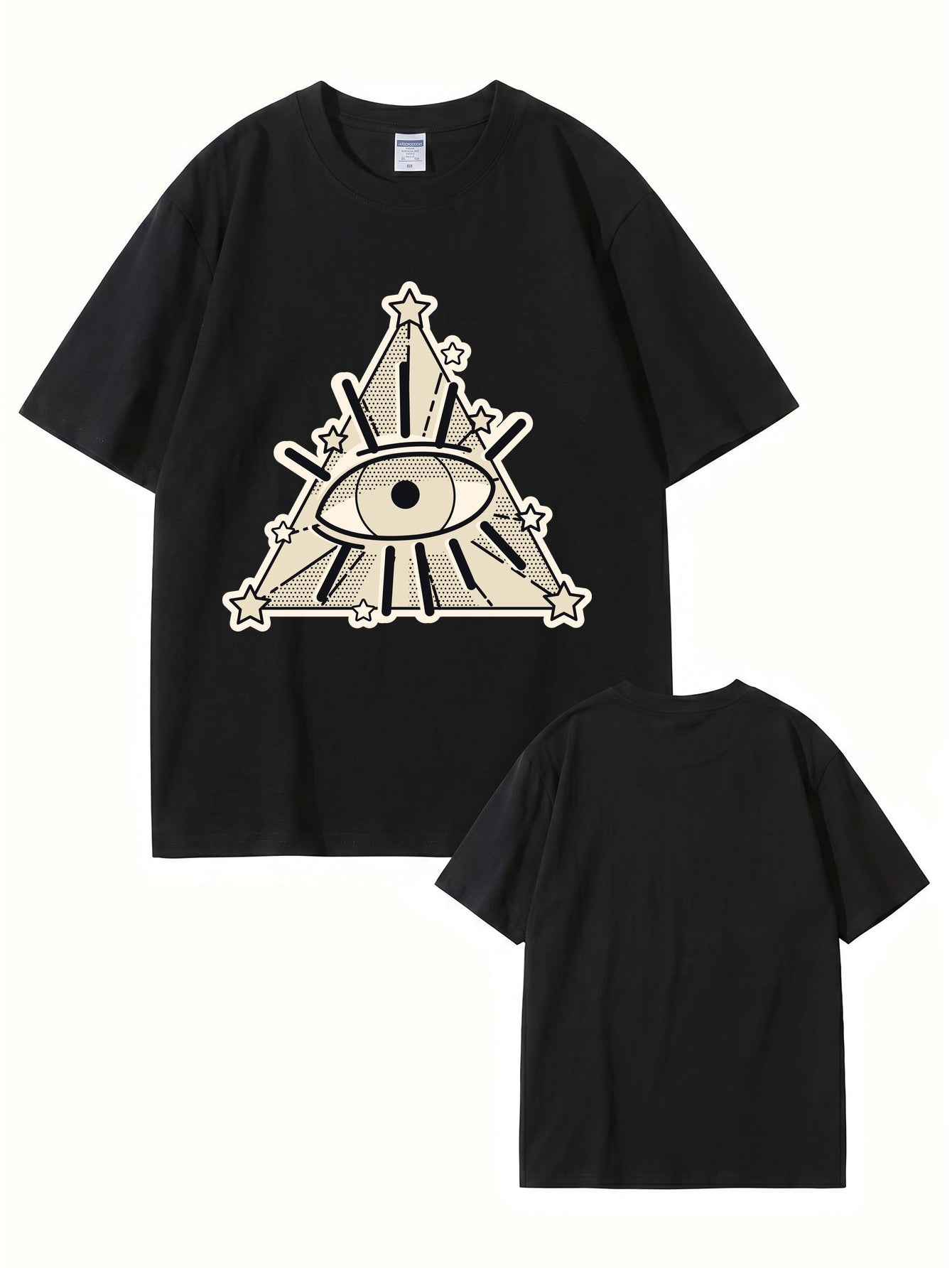 All-Seeing Eye Graphic T-Shirt | Illuminati Pyramid Streetwear Tee