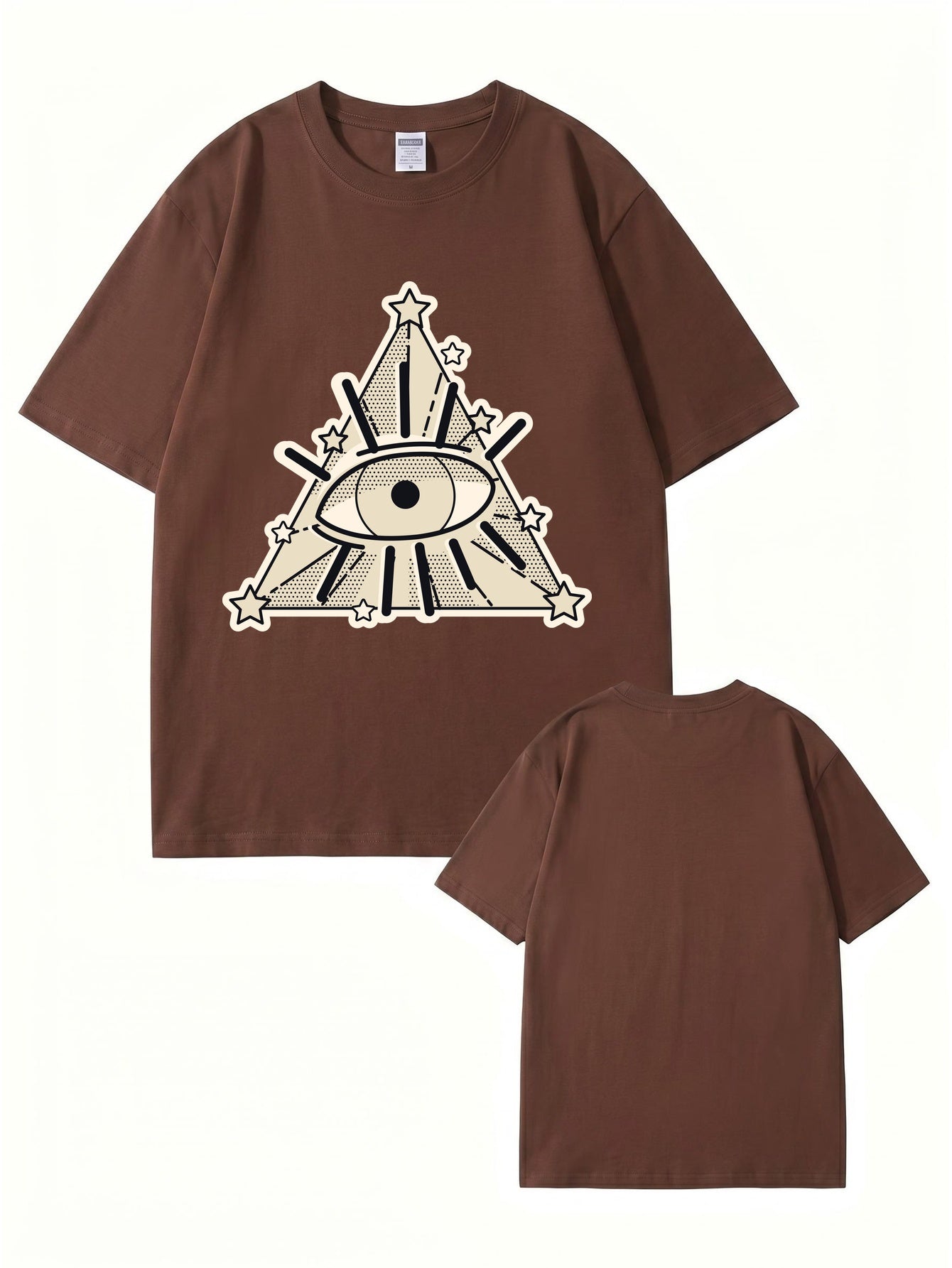 All-Seeing Eye Graphic T-Shirt | Illuminati Pyramid Streetwear Tee