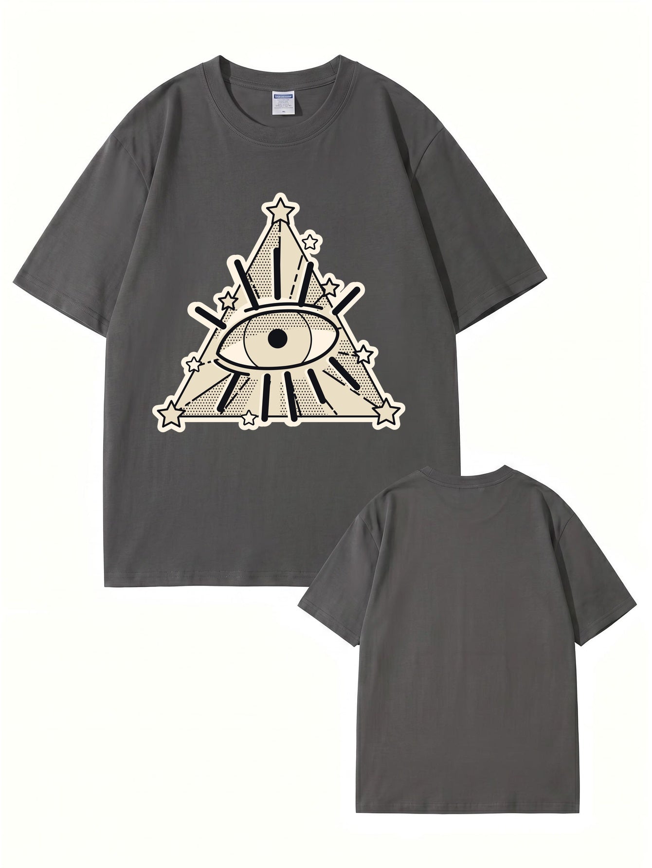 All-Seeing Eye Graphic T-Shirt | Illuminati Pyramid Streetwear Tee