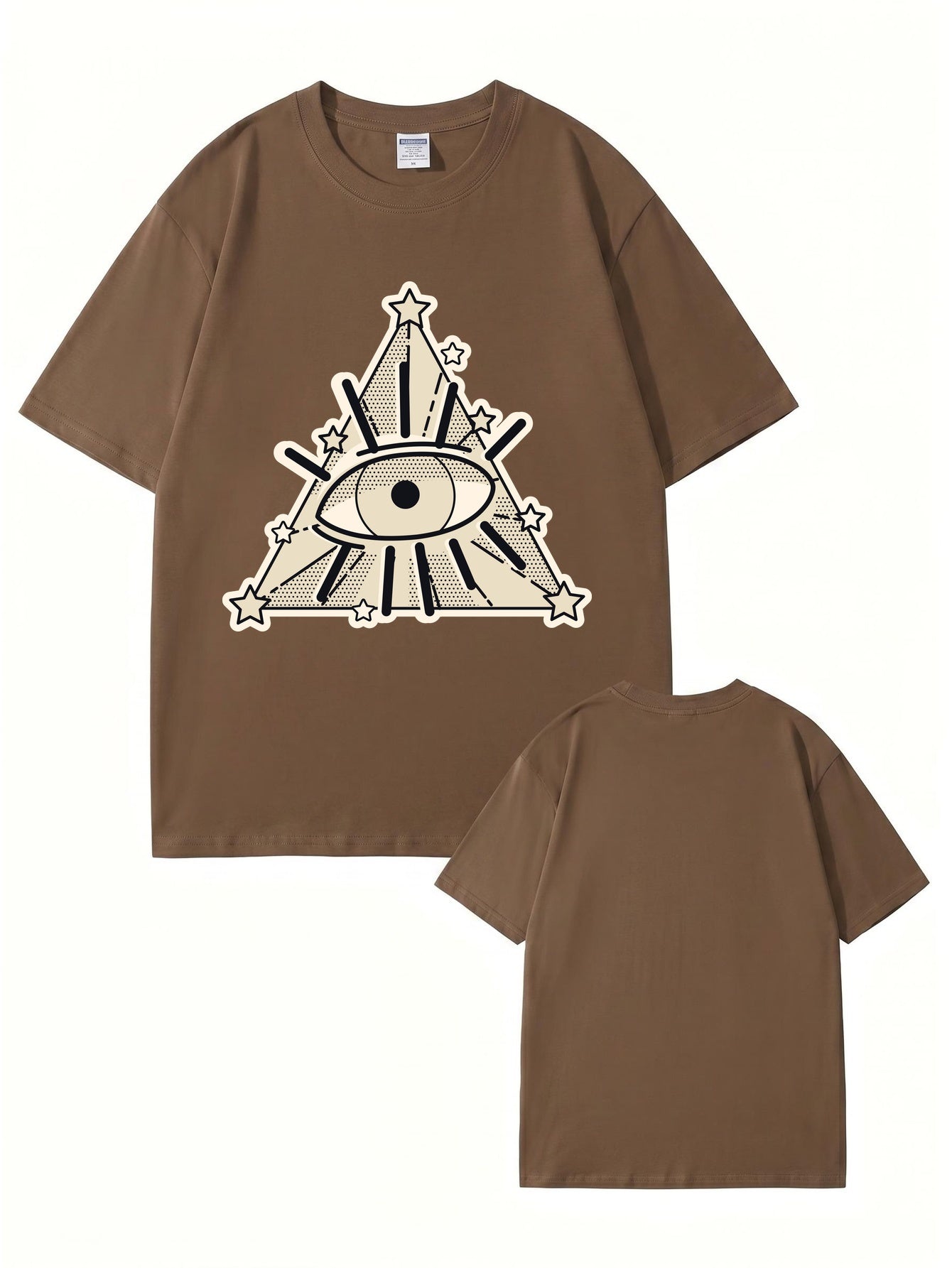All-Seeing Eye Graphic T-Shirt | Illuminati Pyramid Streetwear Tee