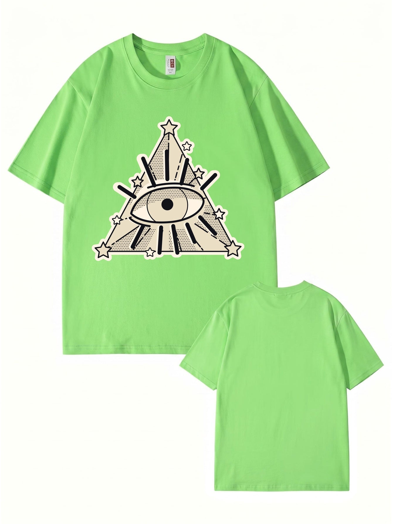 All-Seeing Eye Graphic T-Shirt | Illuminati Pyramid Streetwear Tee
