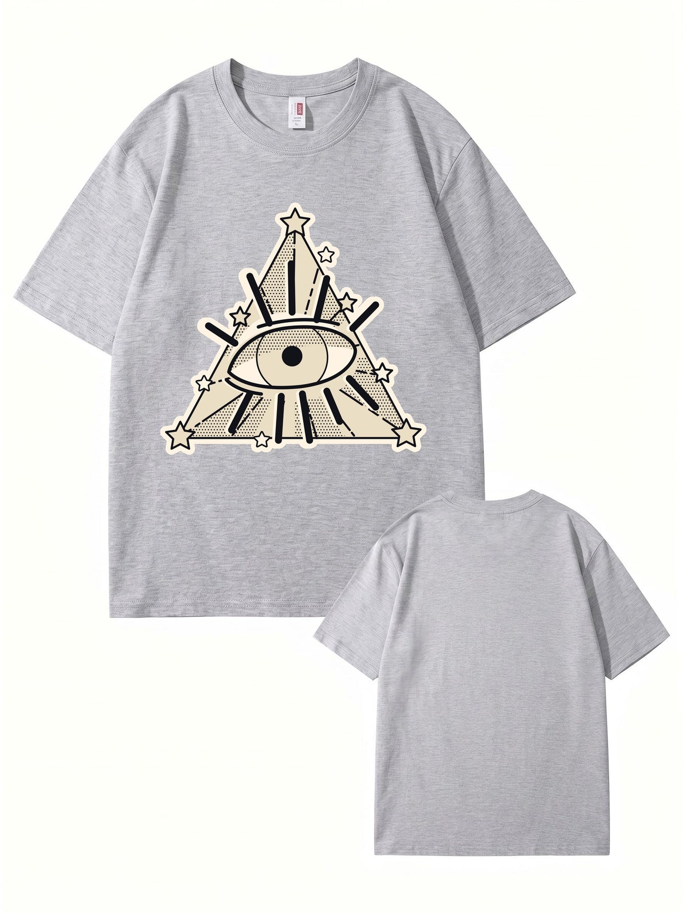 All-Seeing Eye Graphic T-Shirt | Illuminati Pyramid Streetwear Tee
