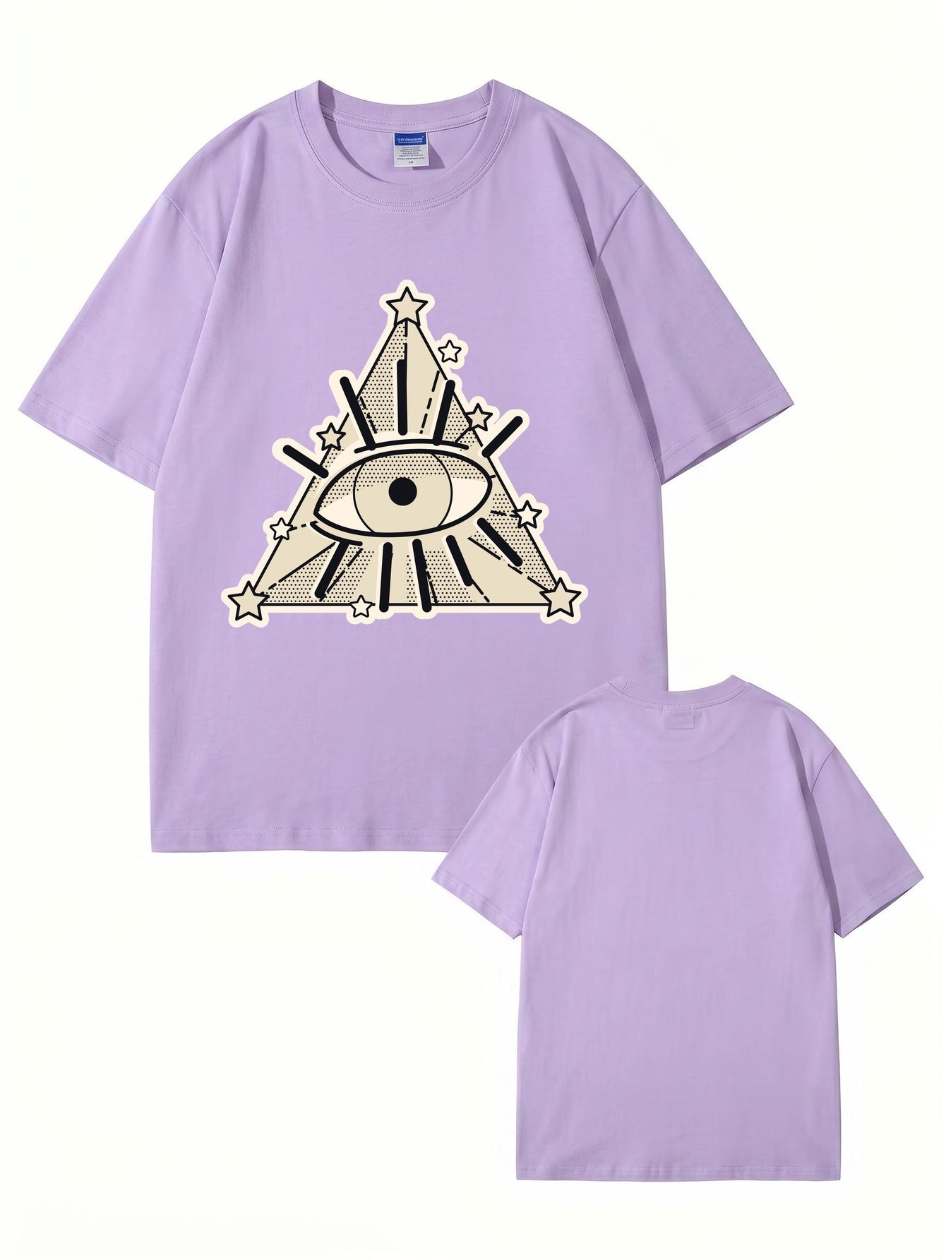All-Seeing Eye Graphic T-Shirt | Illuminati Pyramid Streetwear Tee