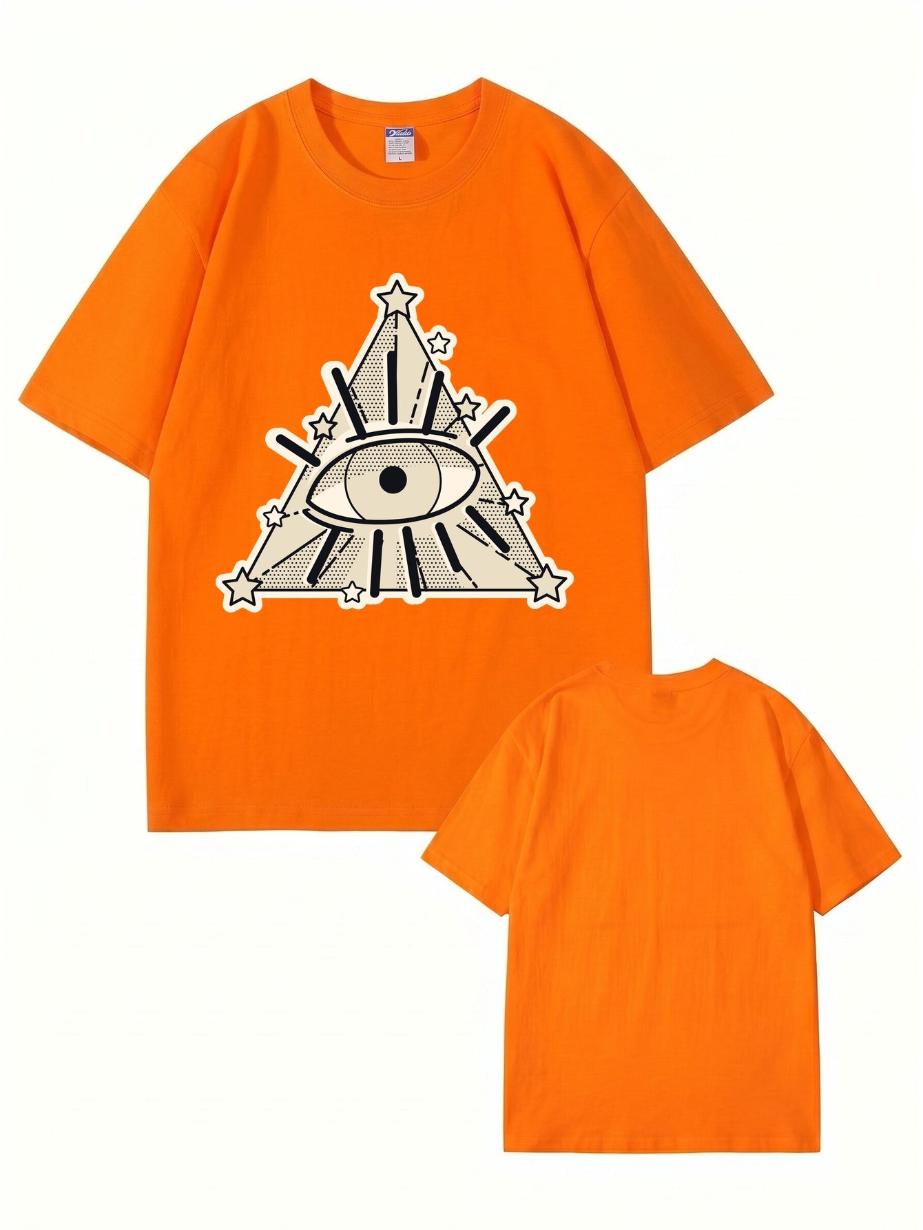 All-Seeing Eye Graphic T-Shirt | Illuminati Pyramid Streetwear Tee