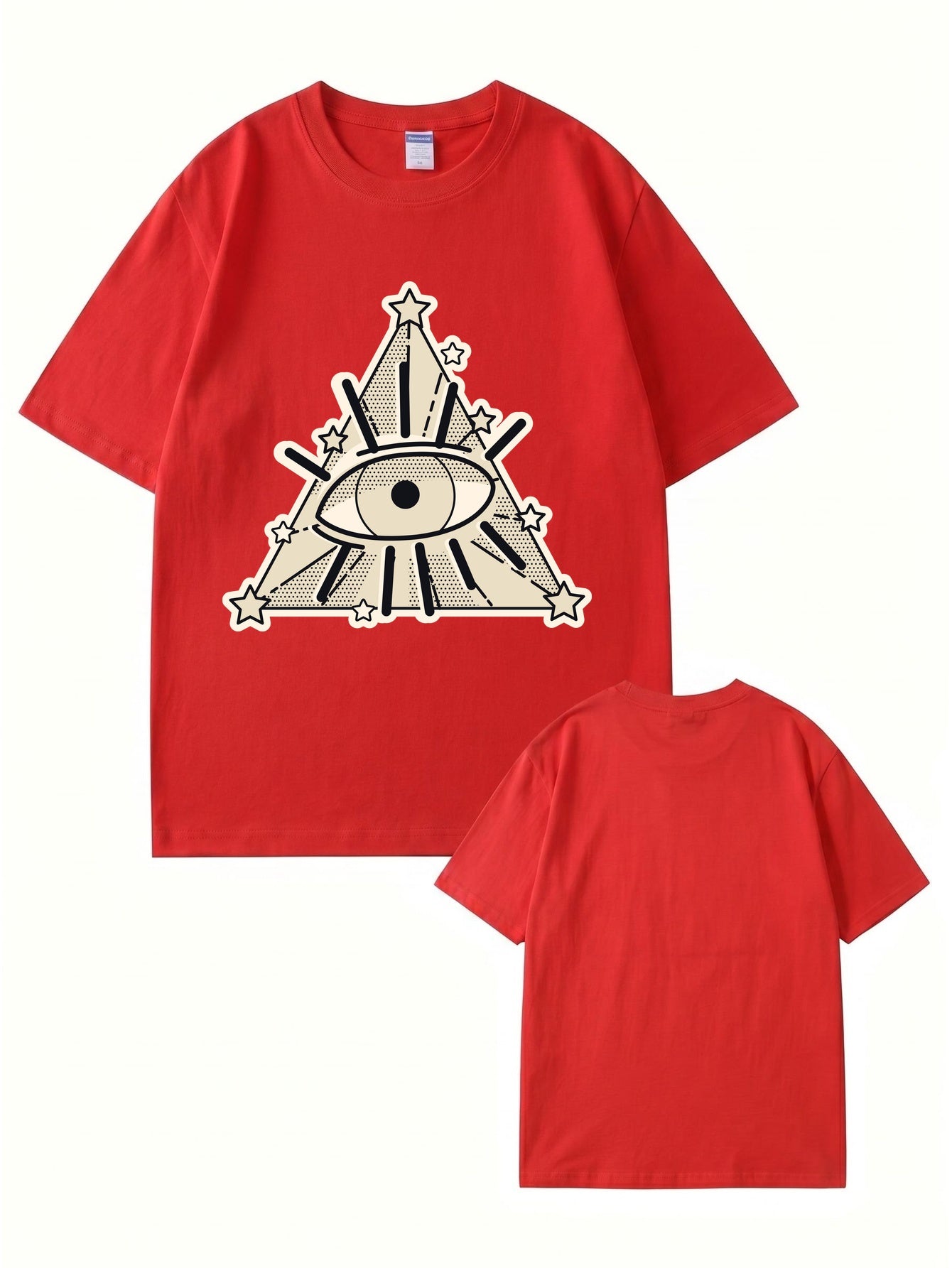 All-Seeing Eye Graphic T-Shirt | Illuminati Pyramid Streetwear Tee