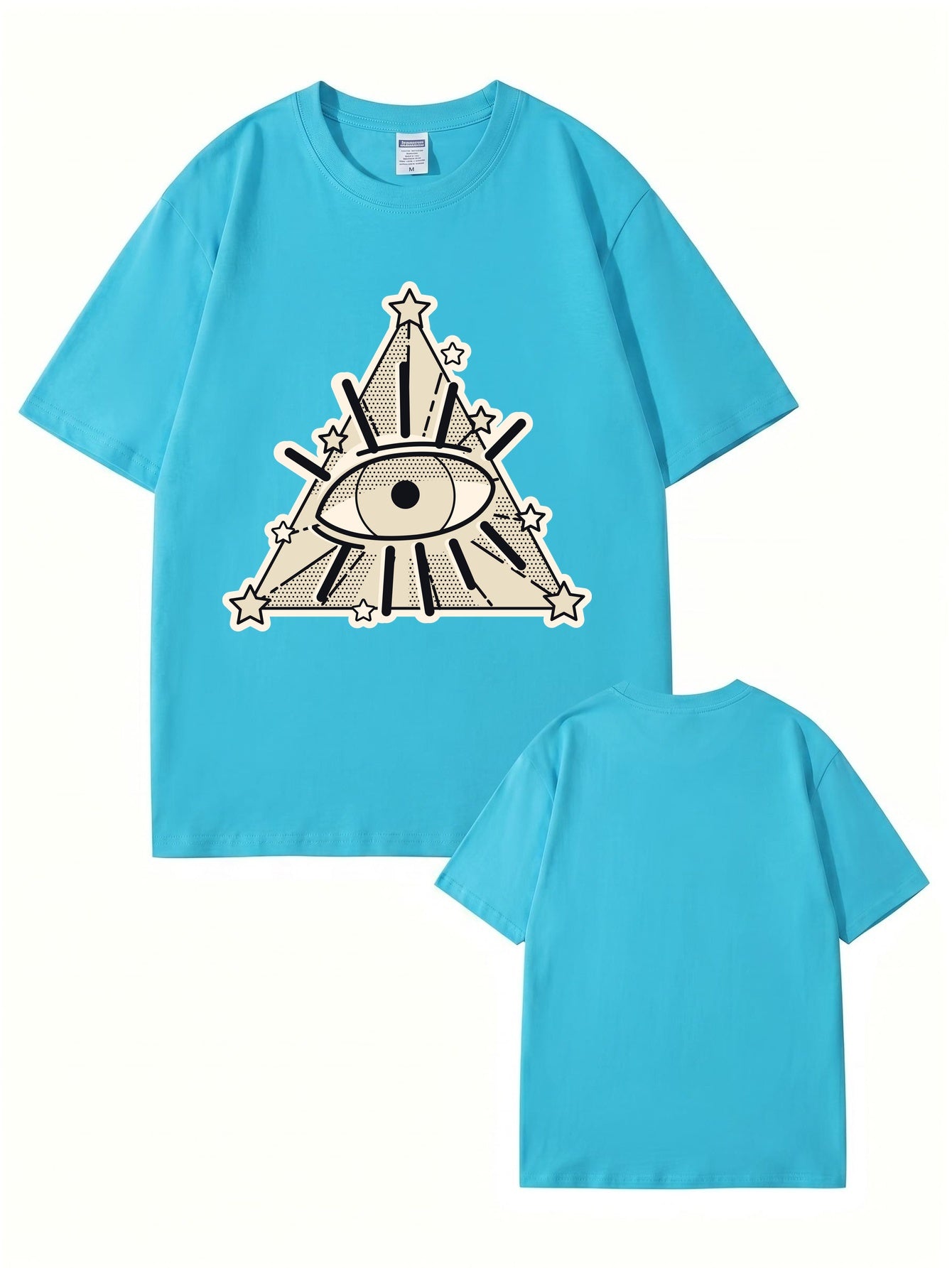All-Seeing Eye Graphic T-Shirt | Illuminati Pyramid Streetwear Tee