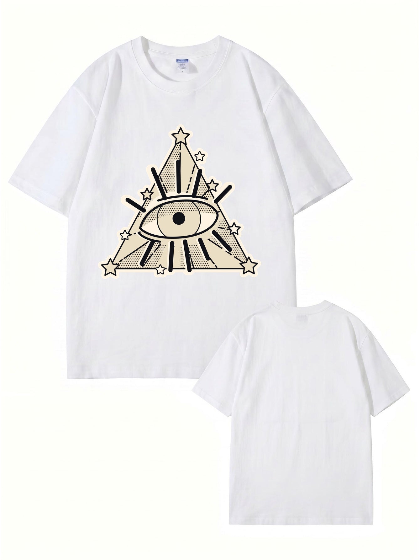 All-Seeing Eye Graphic T-Shirt | Illuminati Pyramid Streetwear Tee