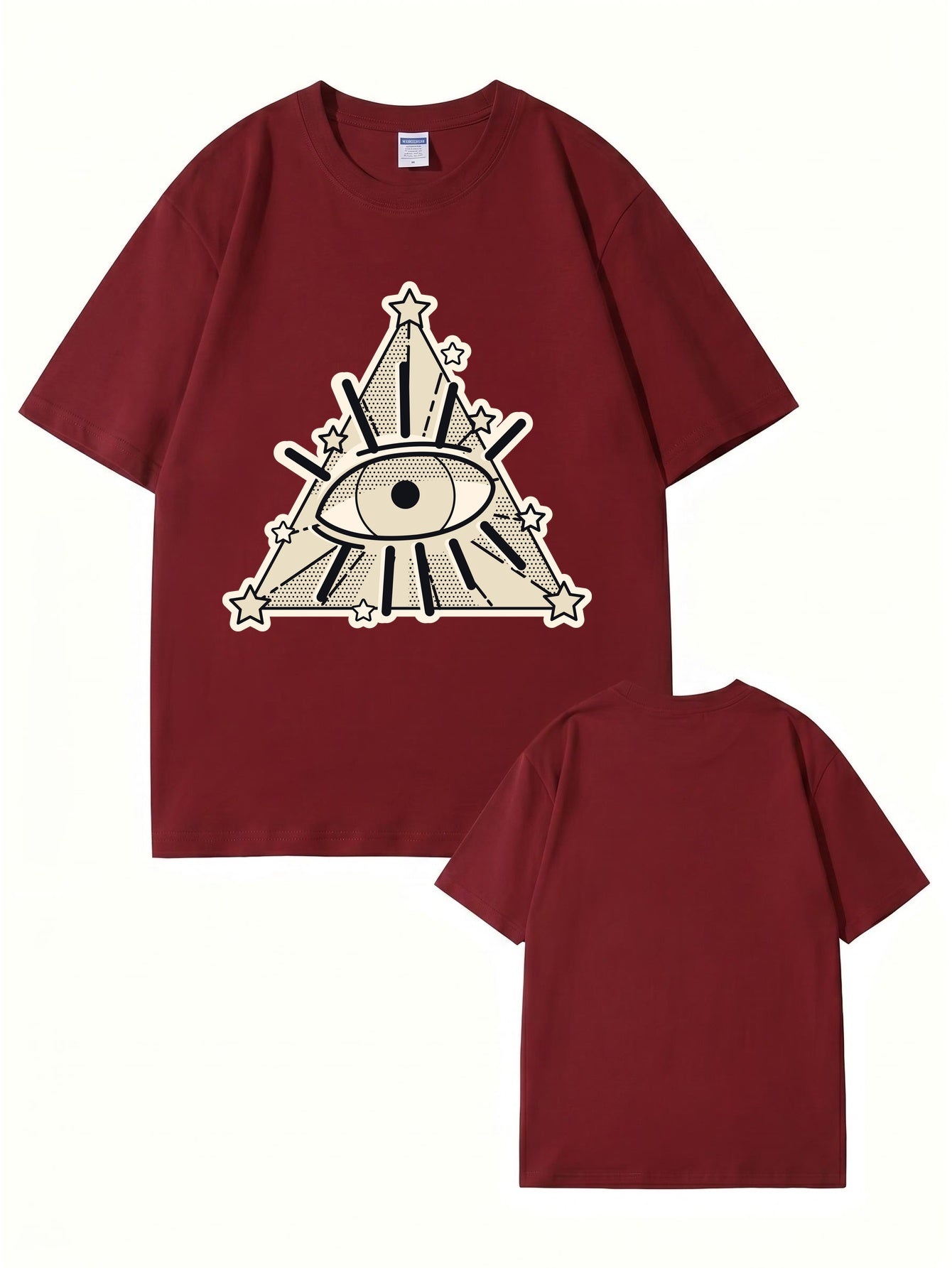 All-Seeing Eye Graphic T-Shirt | Illuminati Pyramid Streetwear Tee