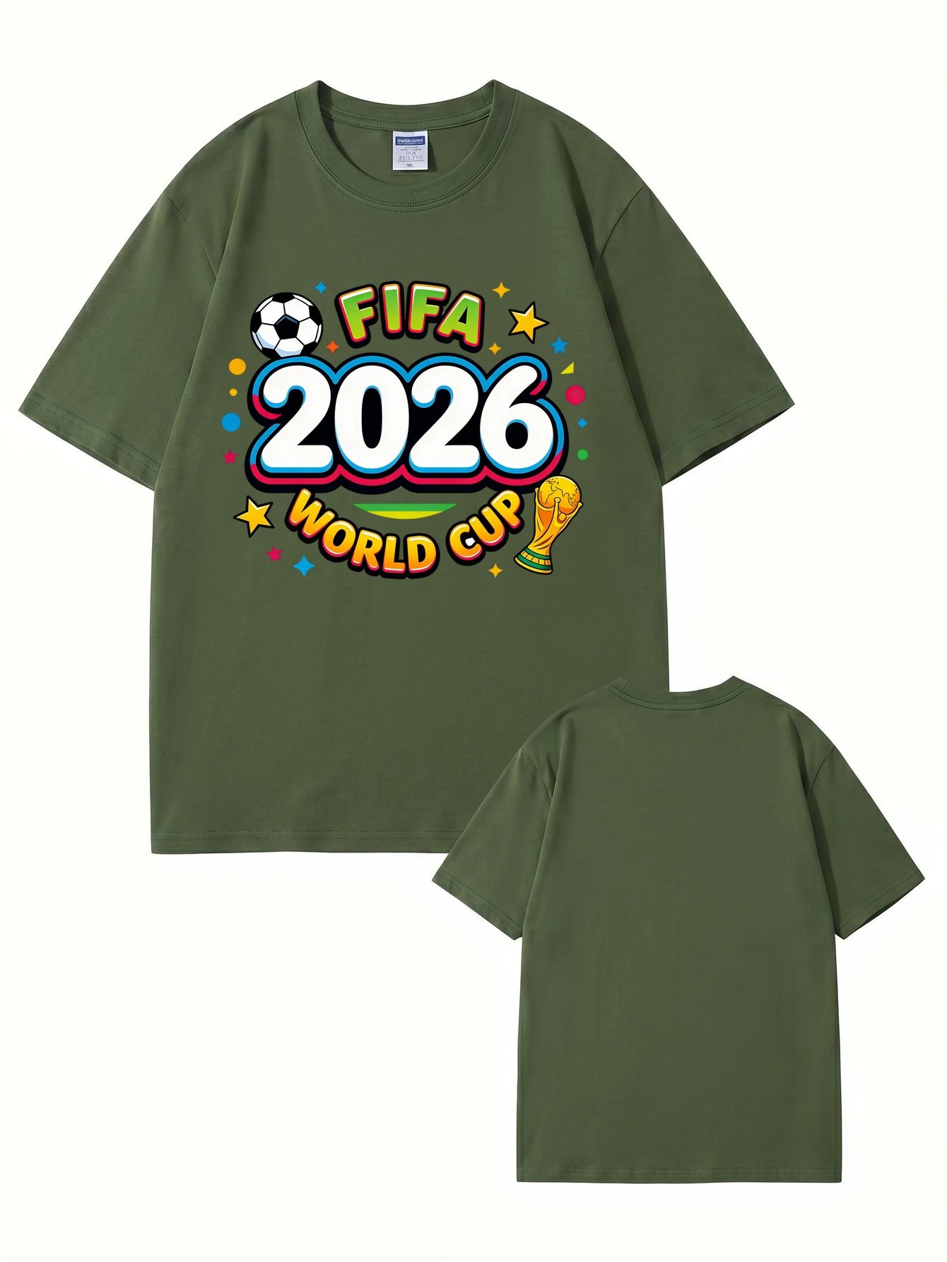 2026 FIFA World Cup Graphic T-Shirt - Premium Cotton Soccer Fan Apparel