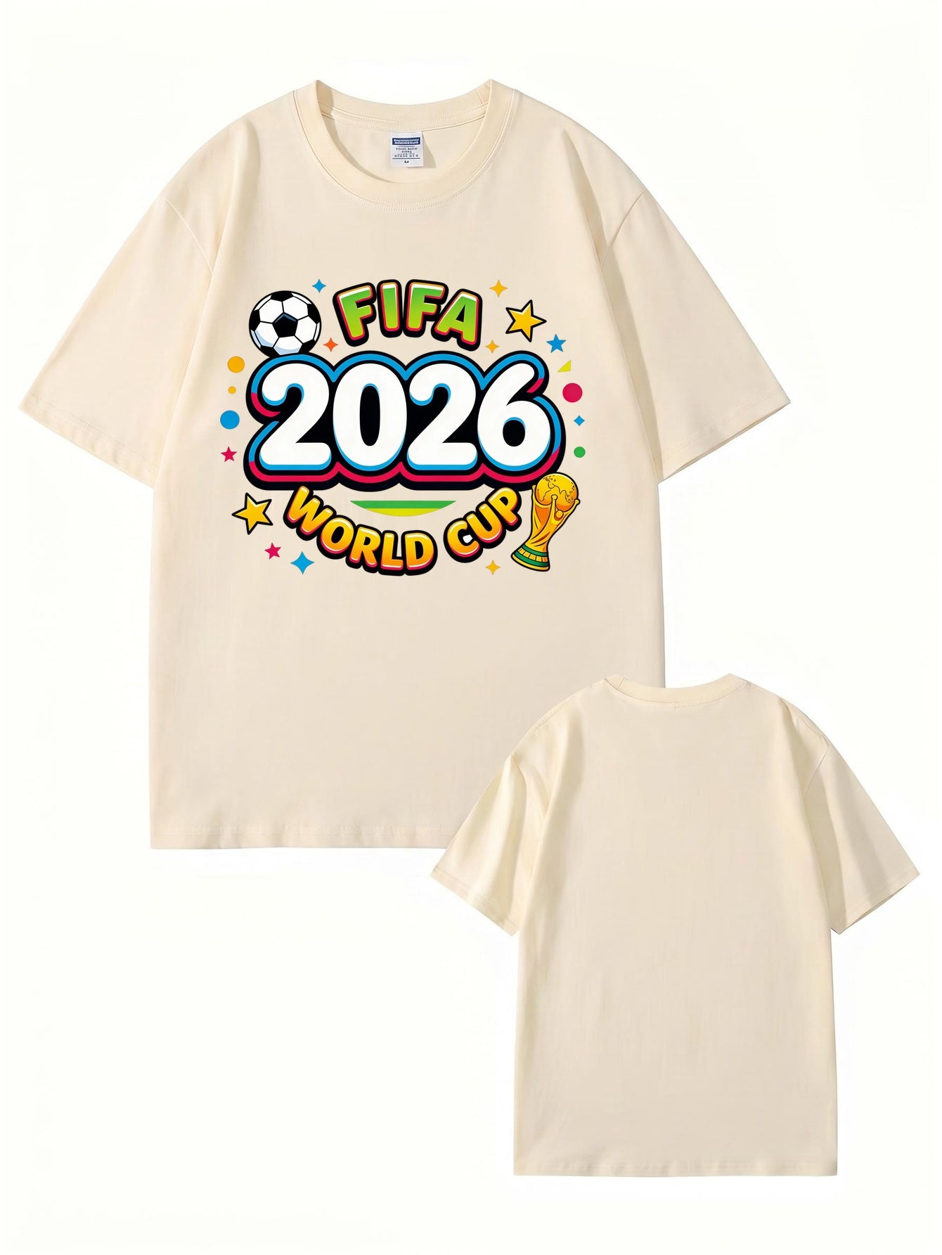 2026 FIFA World Cup Graphic T-Shirt - Premium Cotton Soccer Fan Apparel