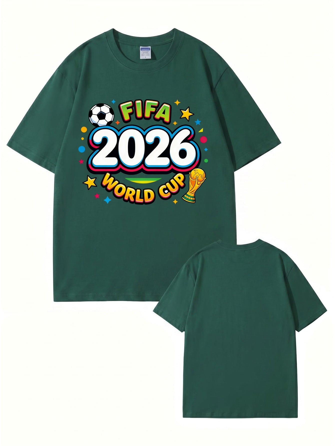 2026 FIFA World Cup Graphic T-Shirt - Premium Cotton Soccer Fan Apparel