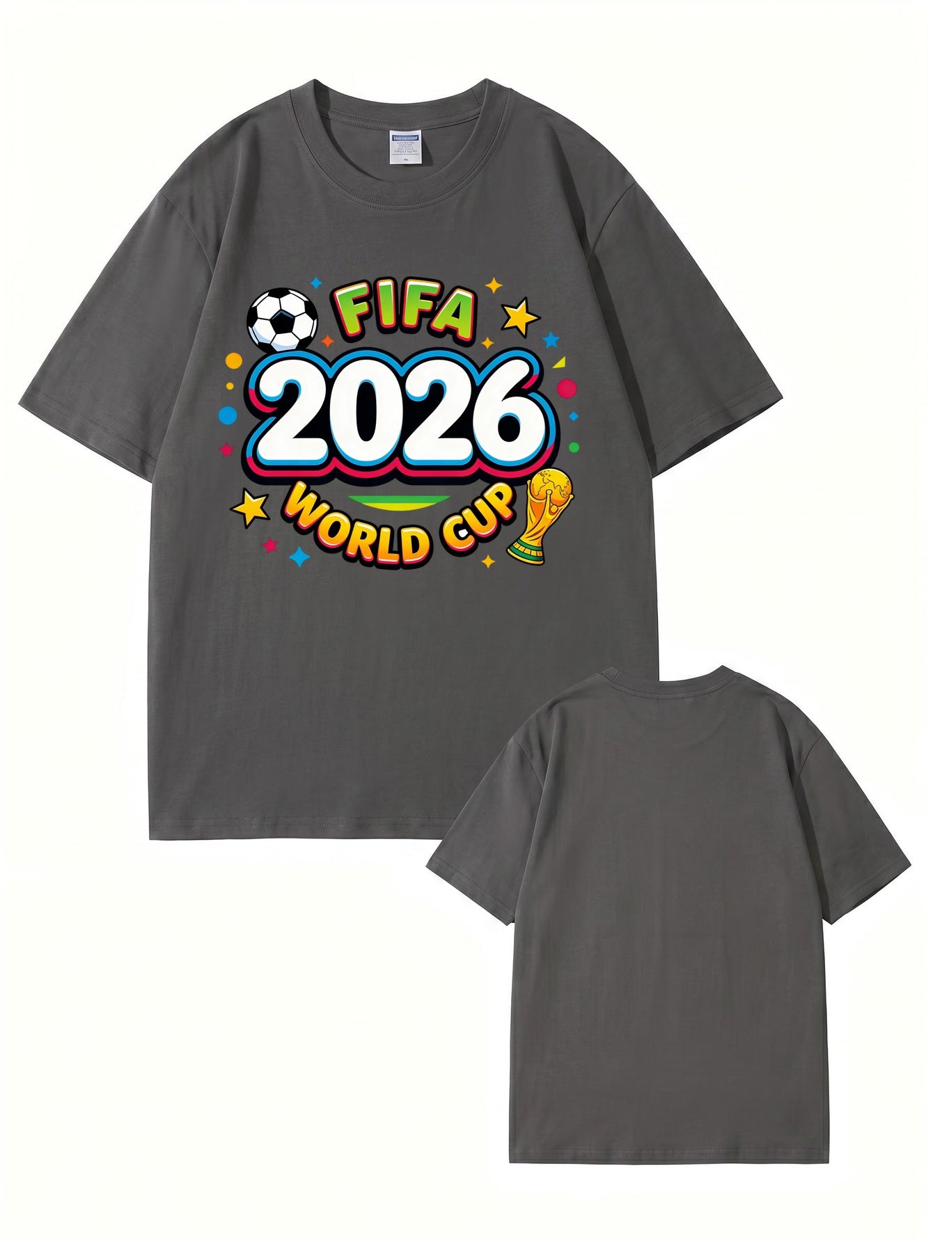 2026 FIFA World Cup Graphic T-Shirt - Premium Cotton Soccer Fan Apparel
