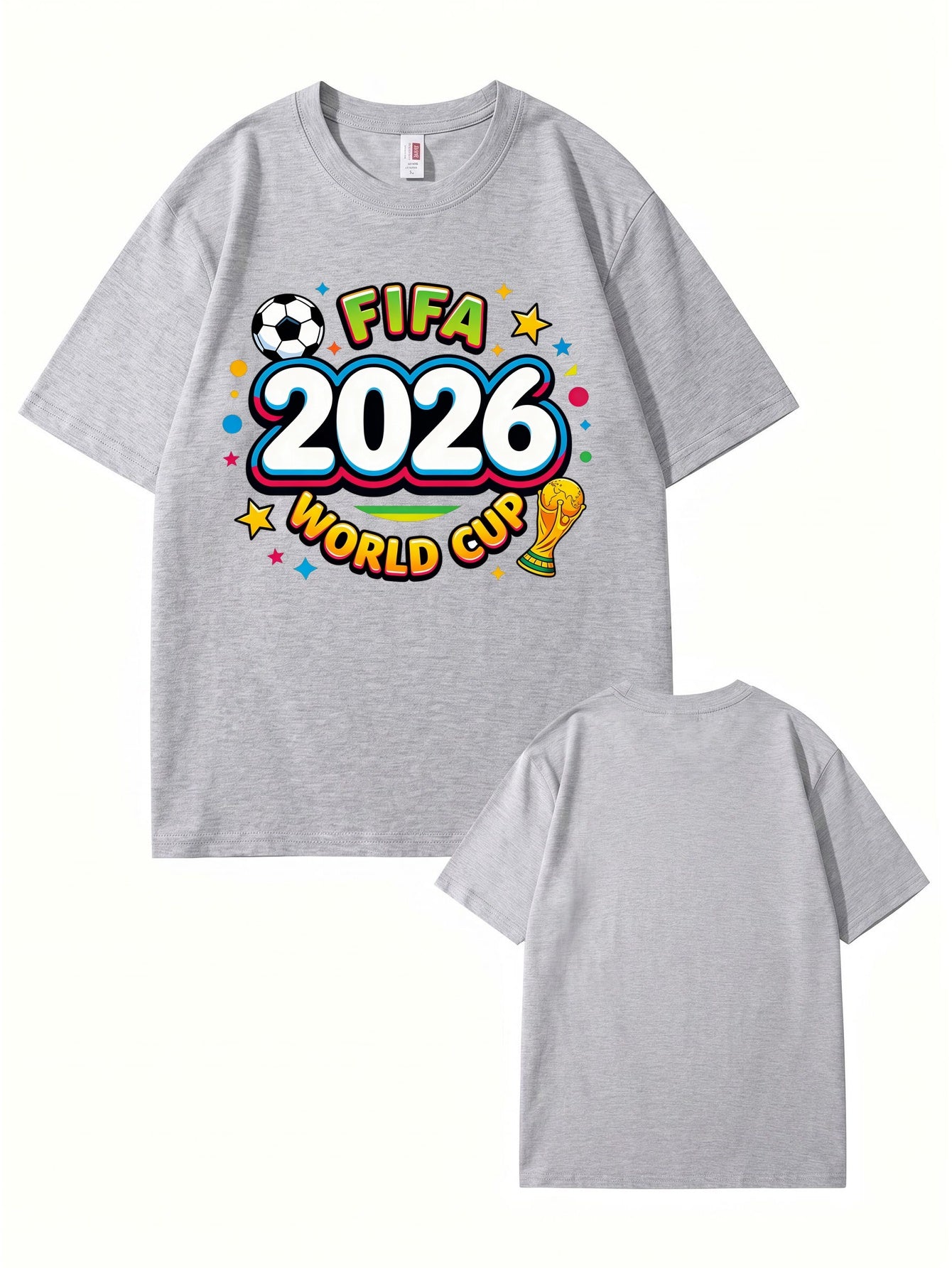 2026 FIFA World Cup Graphic T-Shirt - Premium Cotton Soccer Fan Apparel