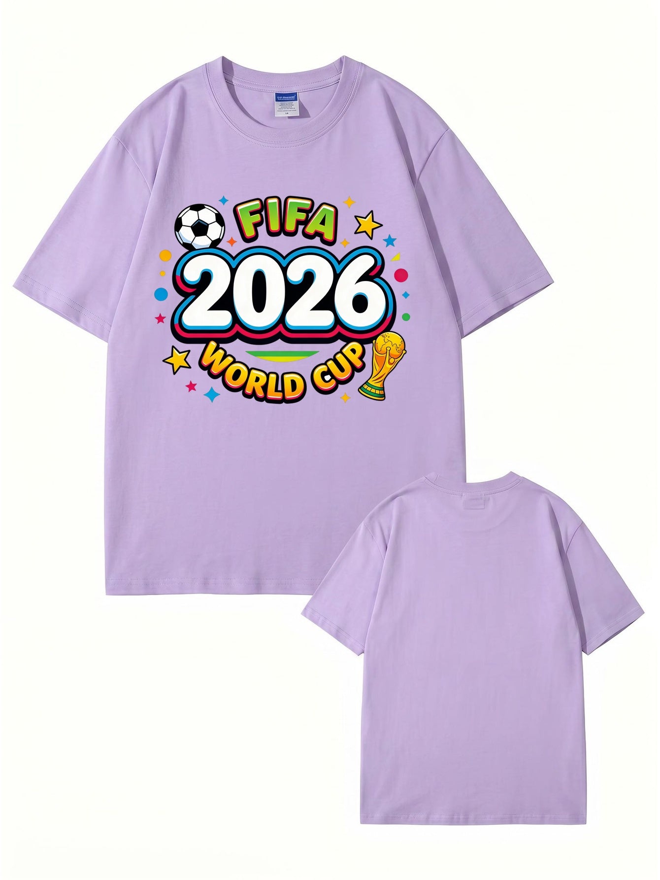2026 FIFA World Cup Graphic T-Shirt - Premium Cotton Soccer Fan Apparel