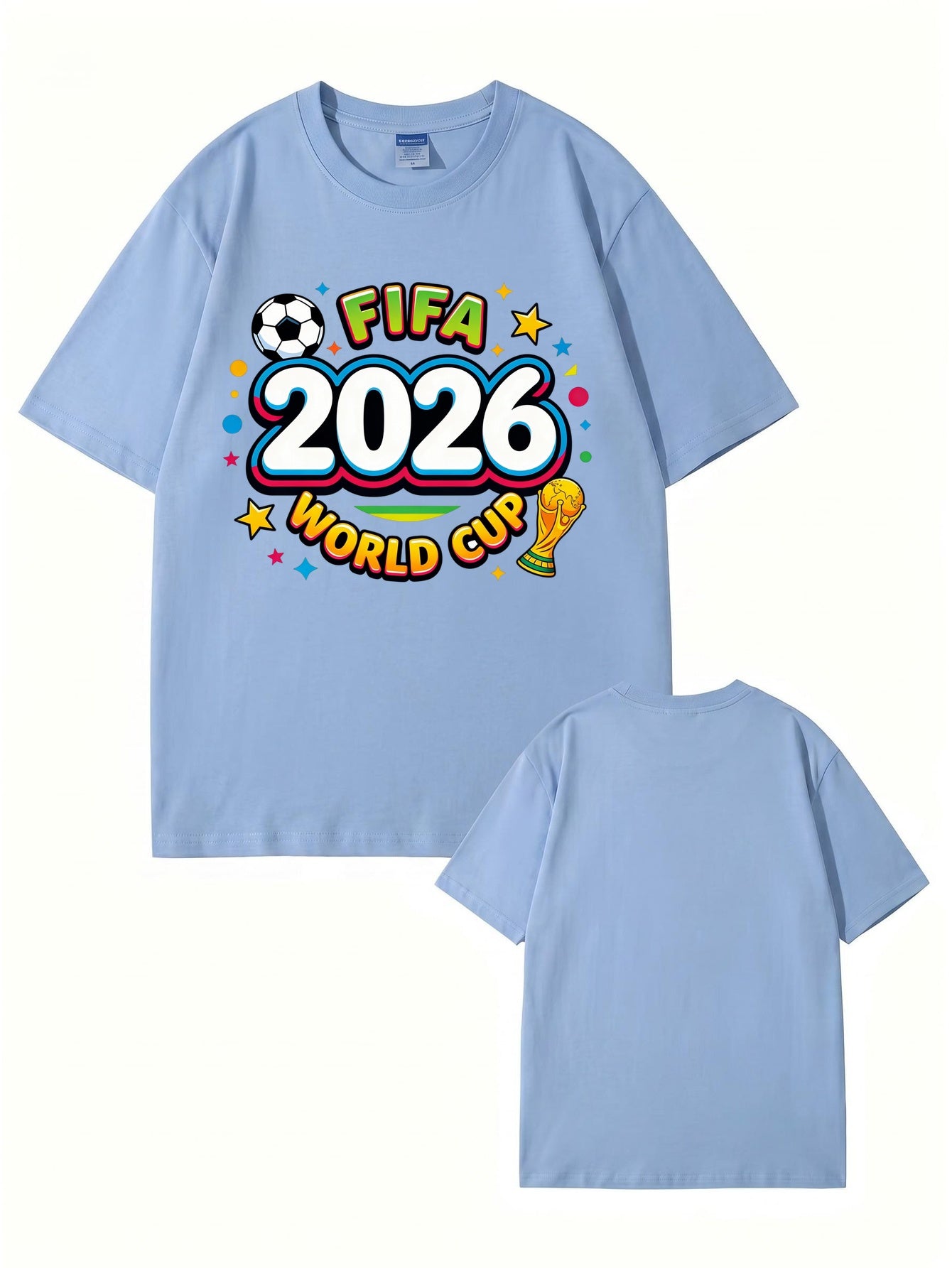 2026 FIFA World Cup Graphic T-Shirt - Premium Cotton Soccer Fan Apparel