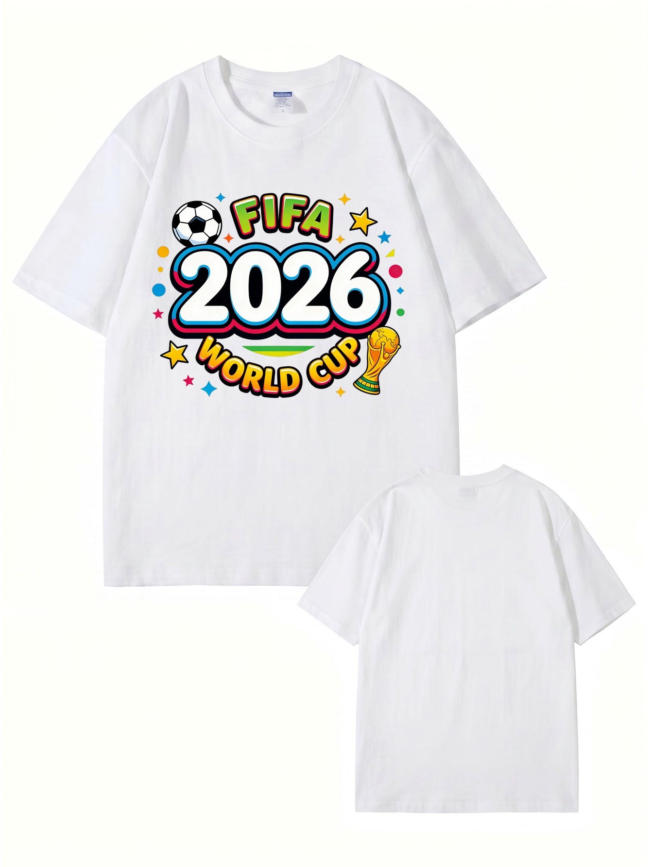 2026 FIFA World Cup Graphic T-Shirt - Premium Cotton Soccer Fan Apparel