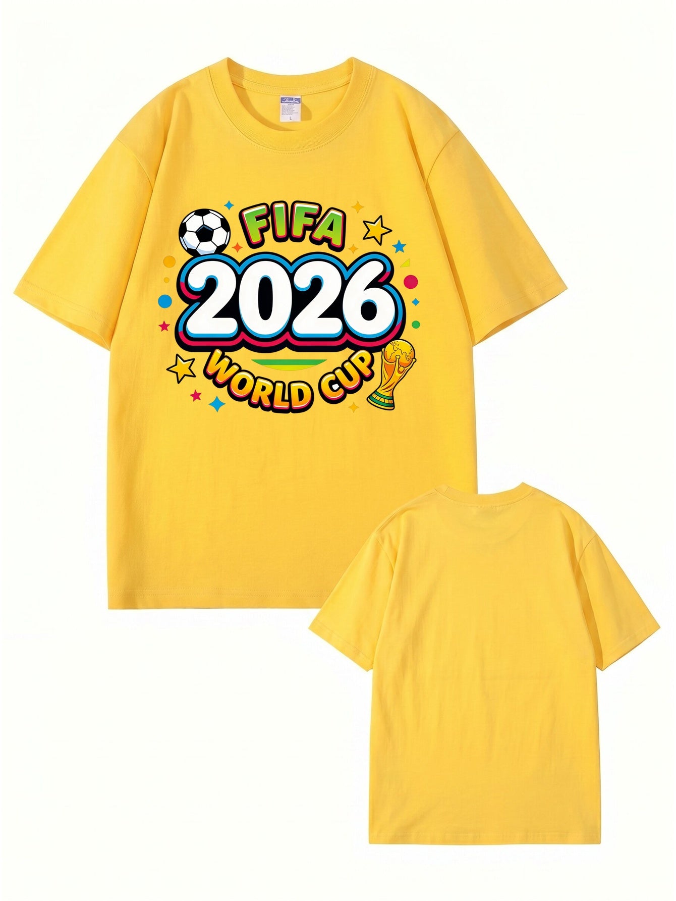 2026 FIFA World Cup Graphic T-Shirt - Premium Cotton Soccer Fan Apparel