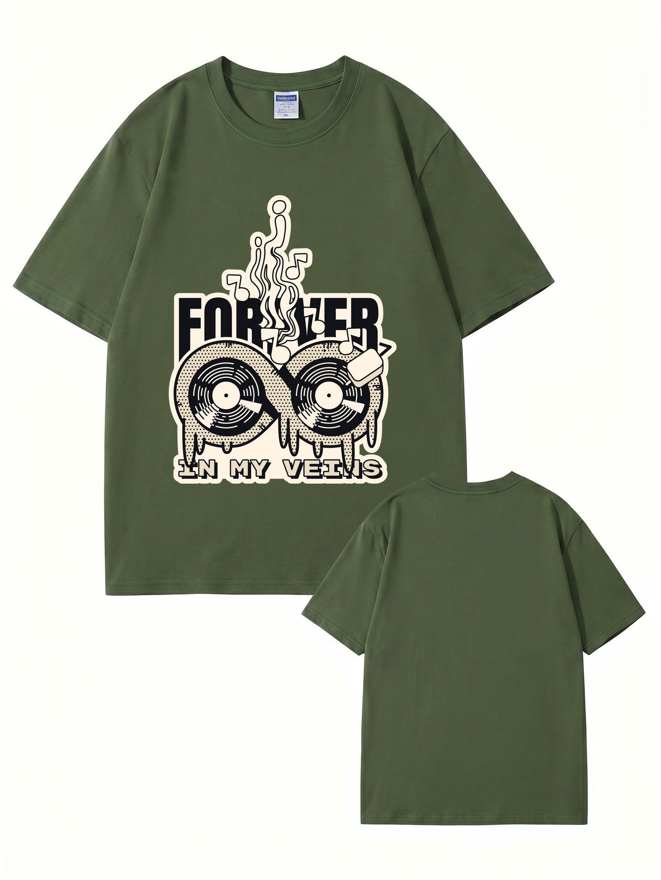 Forever In My Veins Vinyl Record Graphic T-Shirt