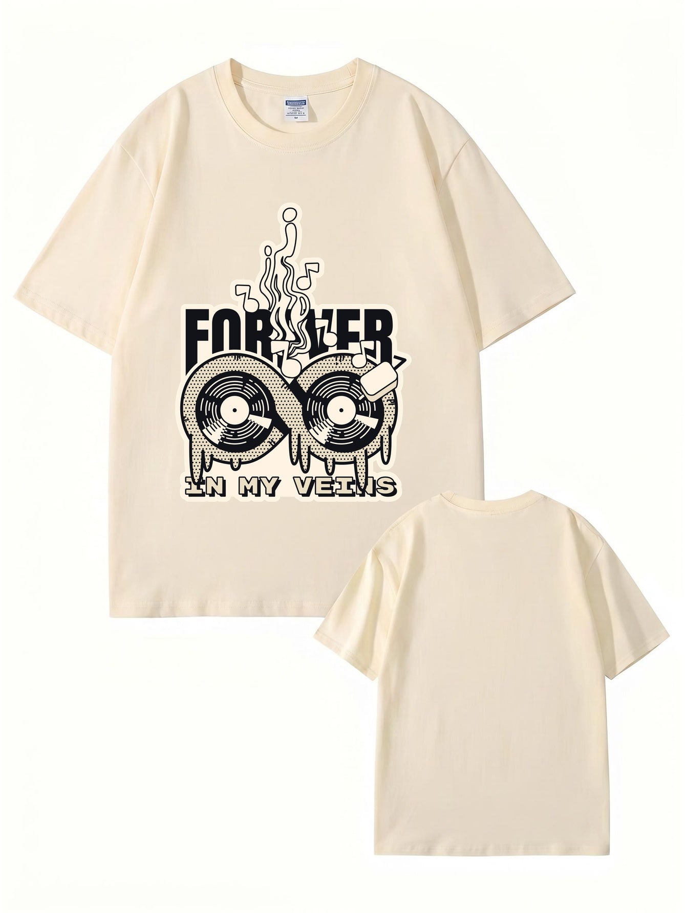 Forever In My Veins Vinyl Record Graphic T-Shirt