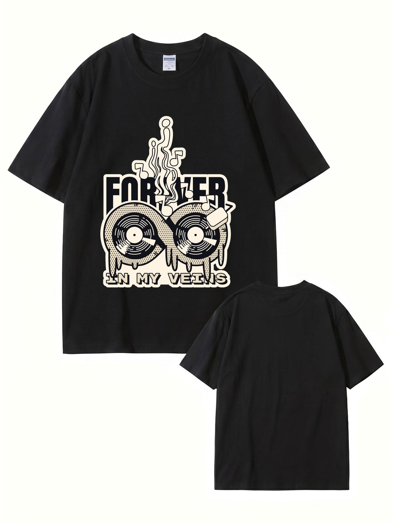 Forever In My Veins Vinyl Record Graphic T-Shirt